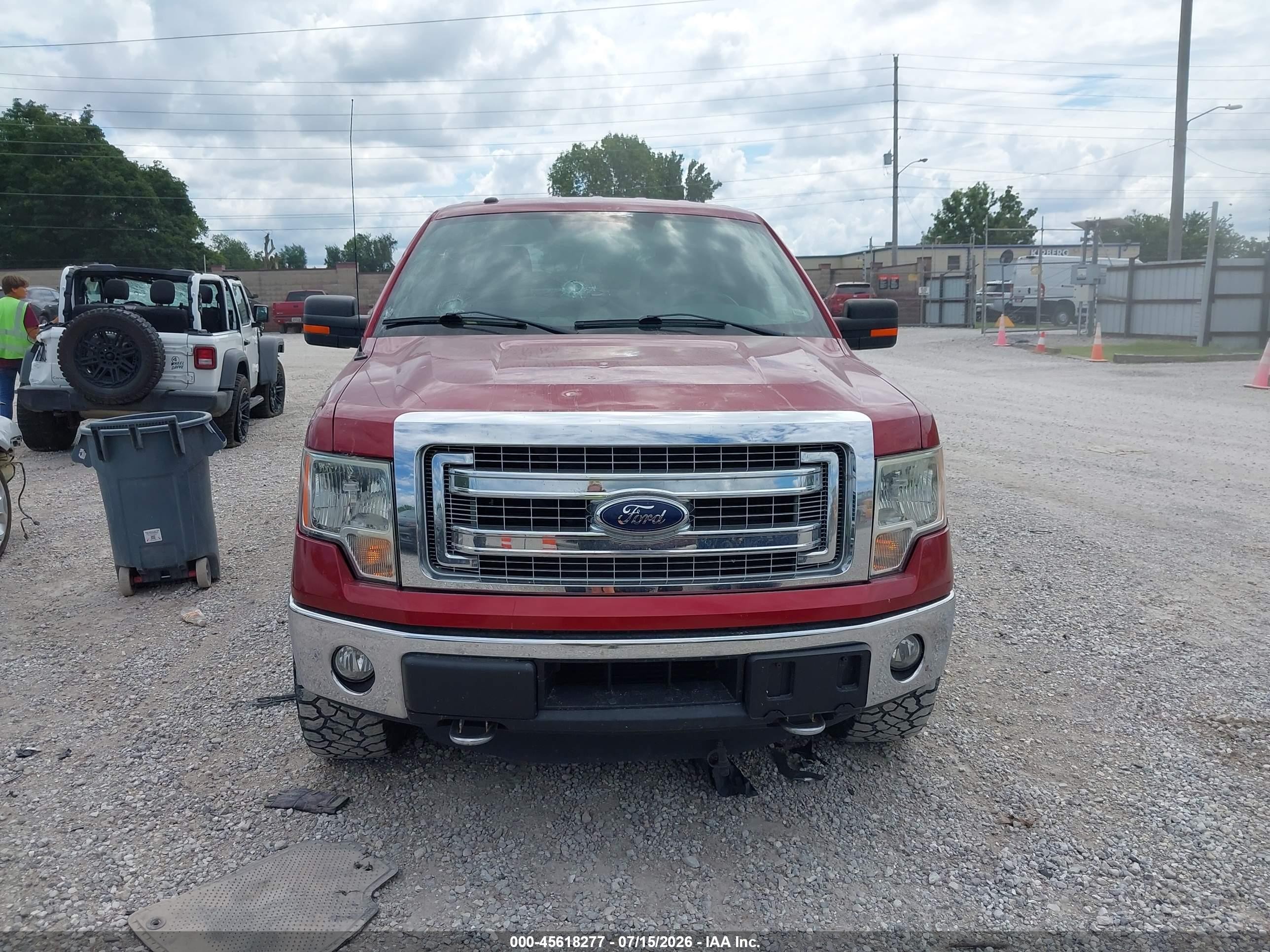 2014 Ford F-150 Xlt Red vin: 1FTFW1ET2EFC37028