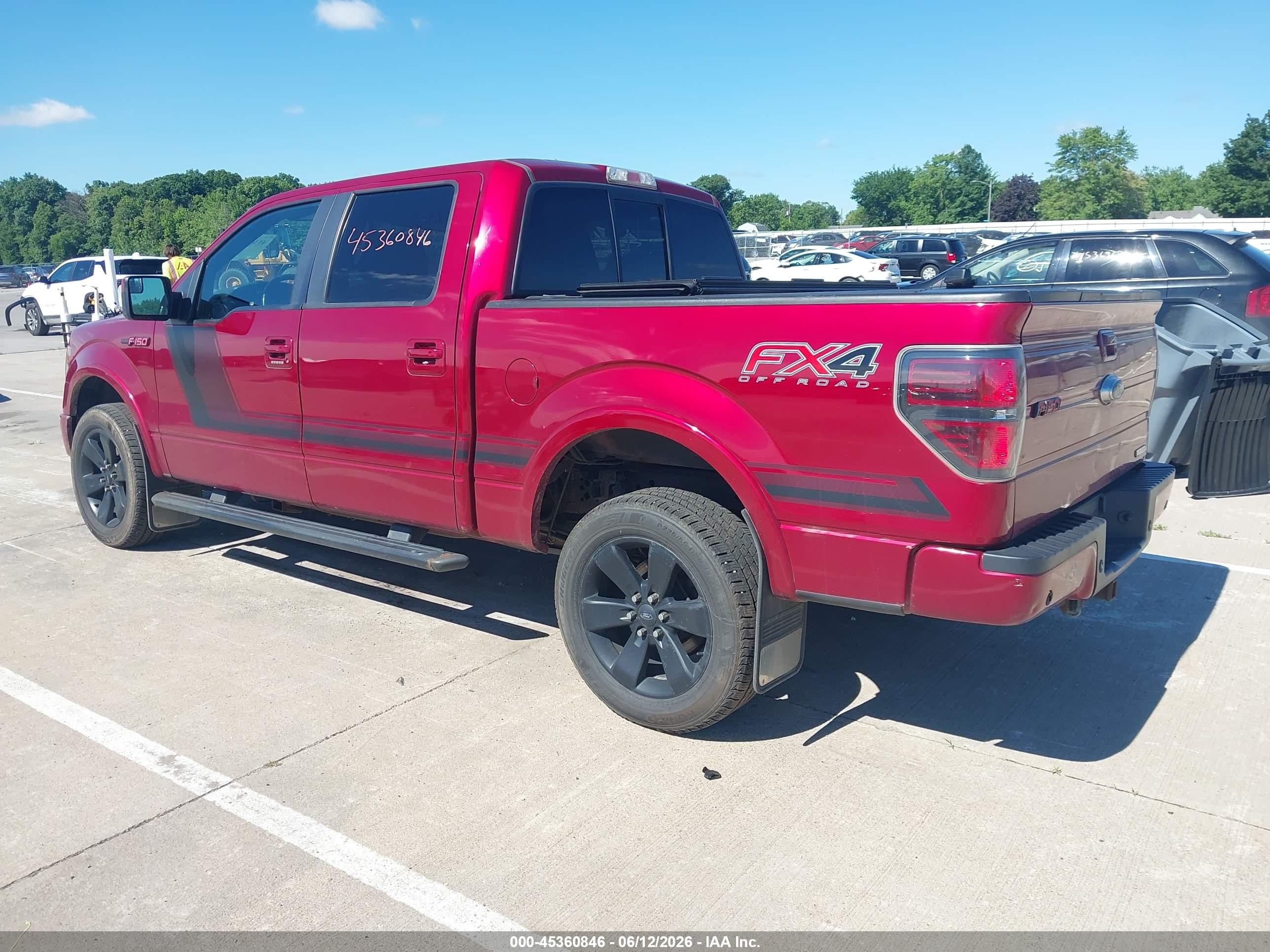 2014 Ford F-150 Fx4 Red vin: 1FTFW1ET2EFD00211