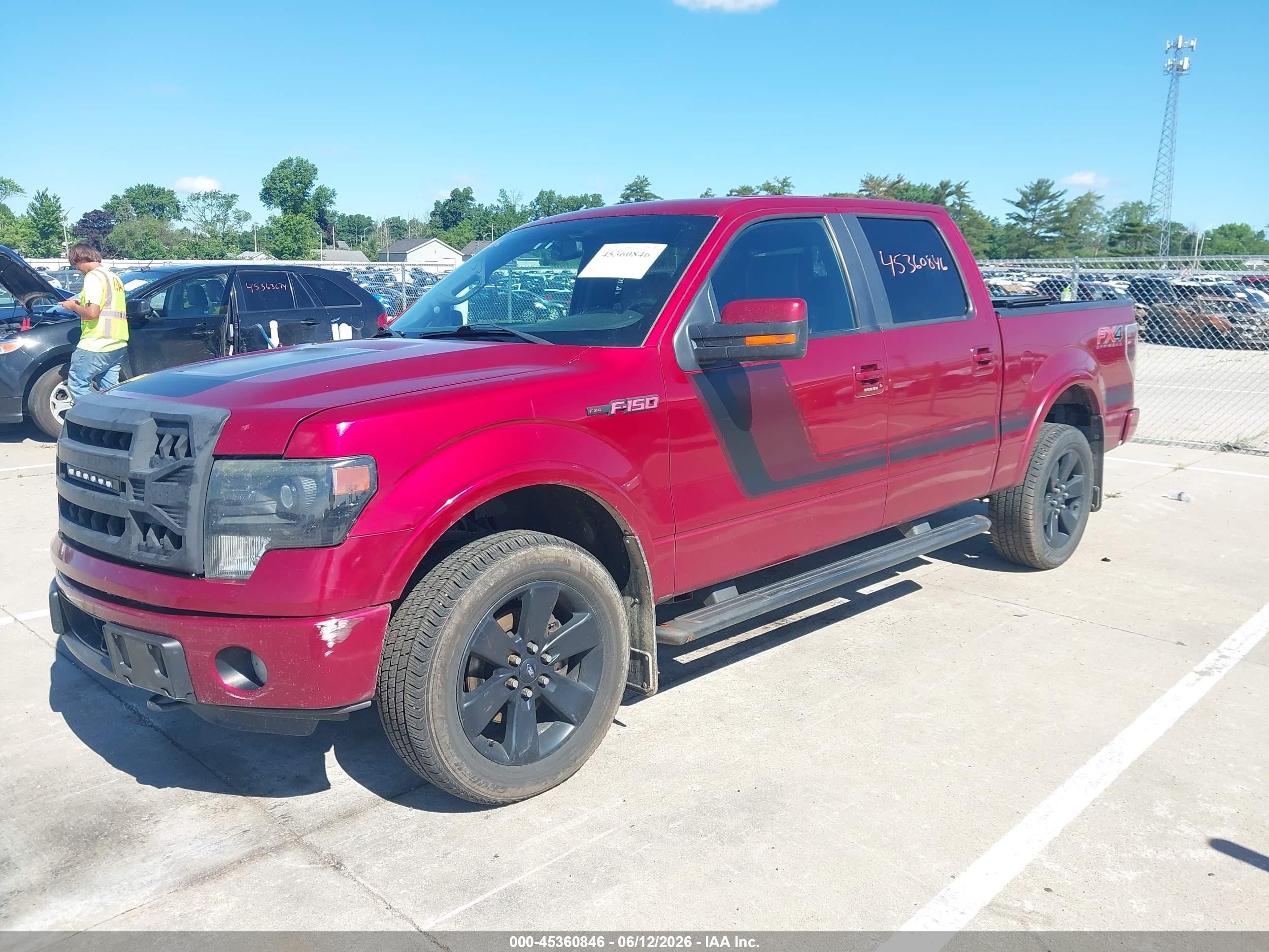 2014 Ford F-150 Fx4 Red vin: 1FTFW1ET2EFD00211