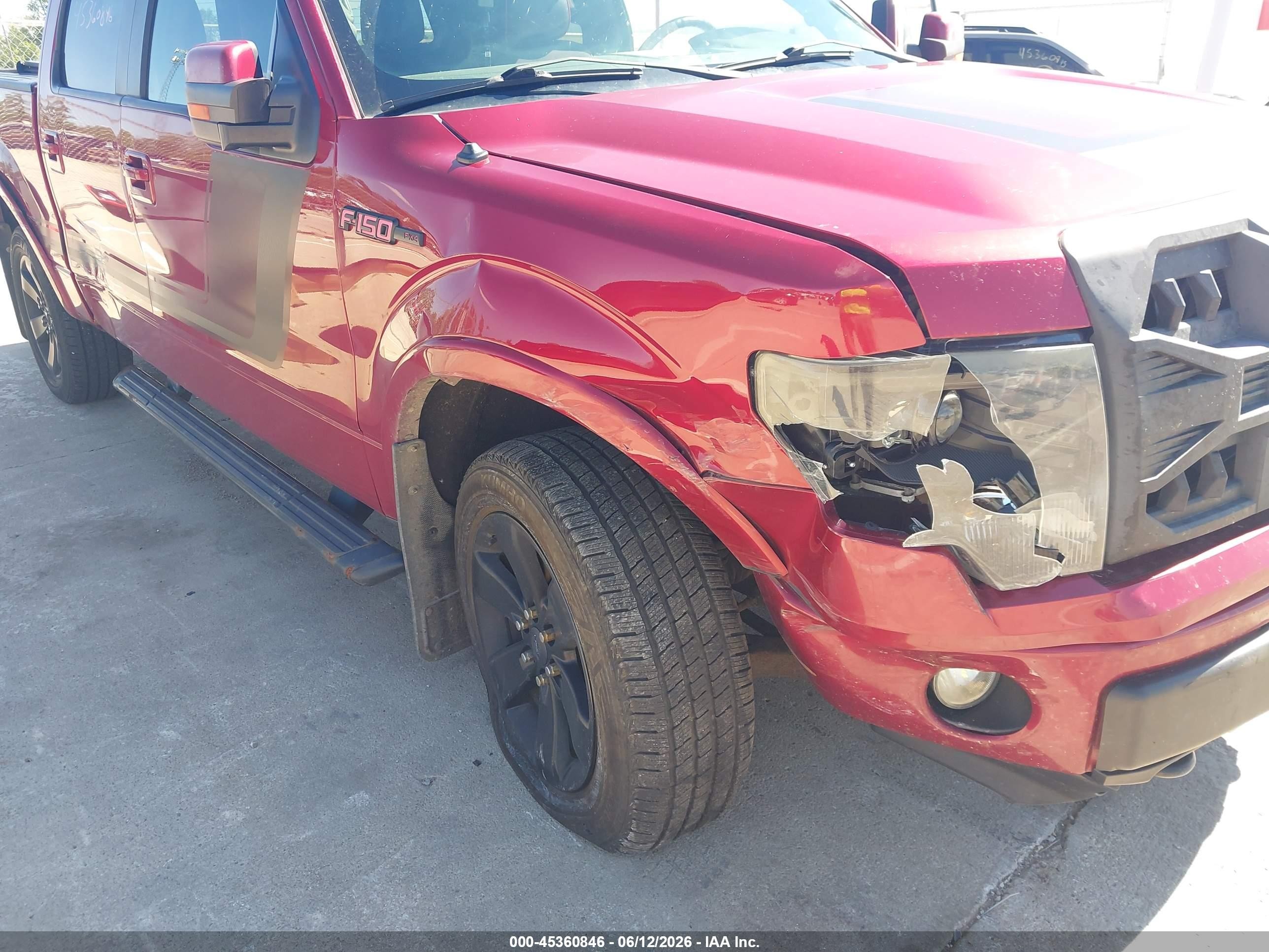 2014 Ford F-150 Fx4 Red vin: 1FTFW1ET2EFD00211