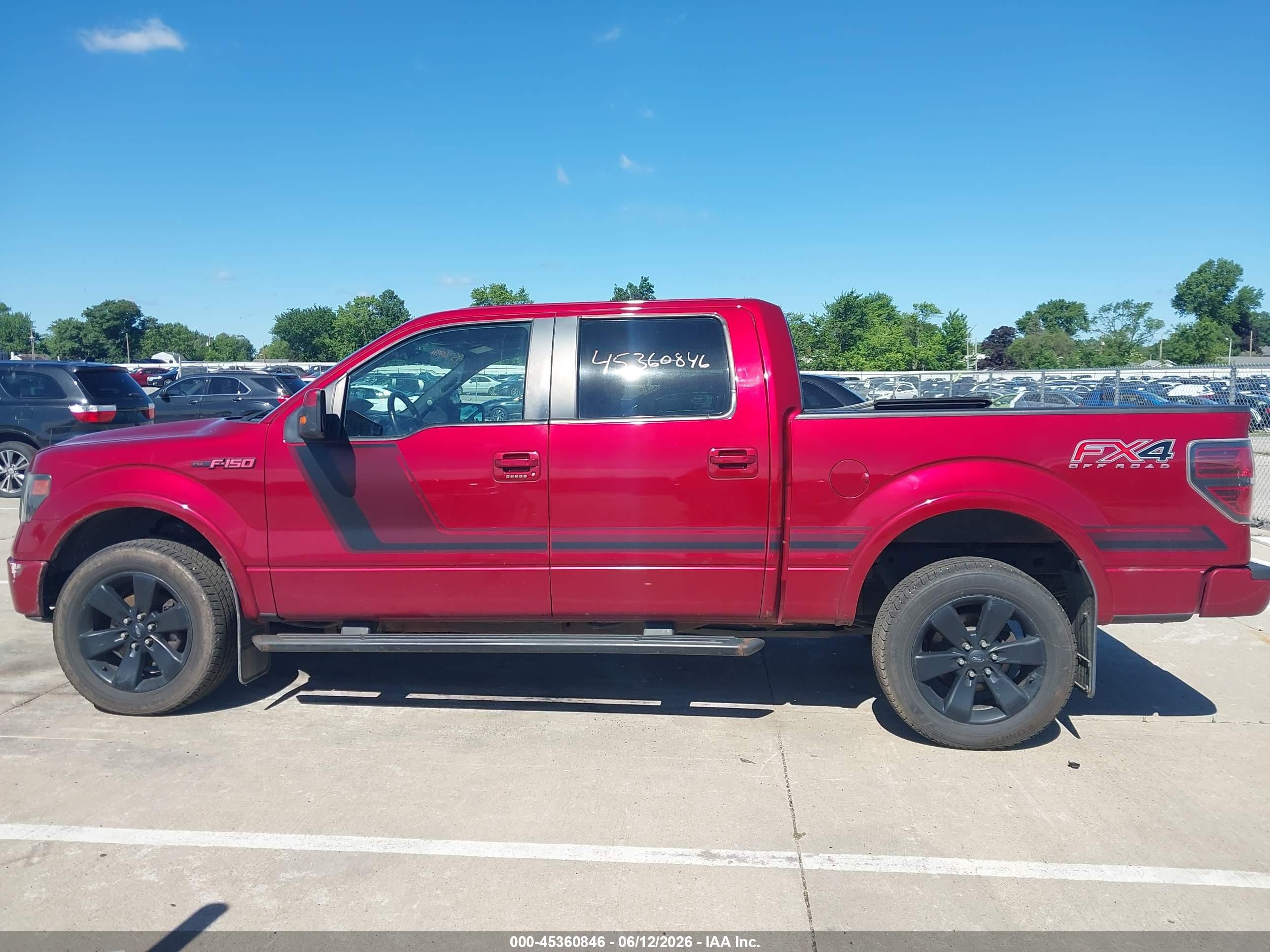 2014 Ford F-150 Fx4 Red vin: 1FTFW1ET2EFD00211
