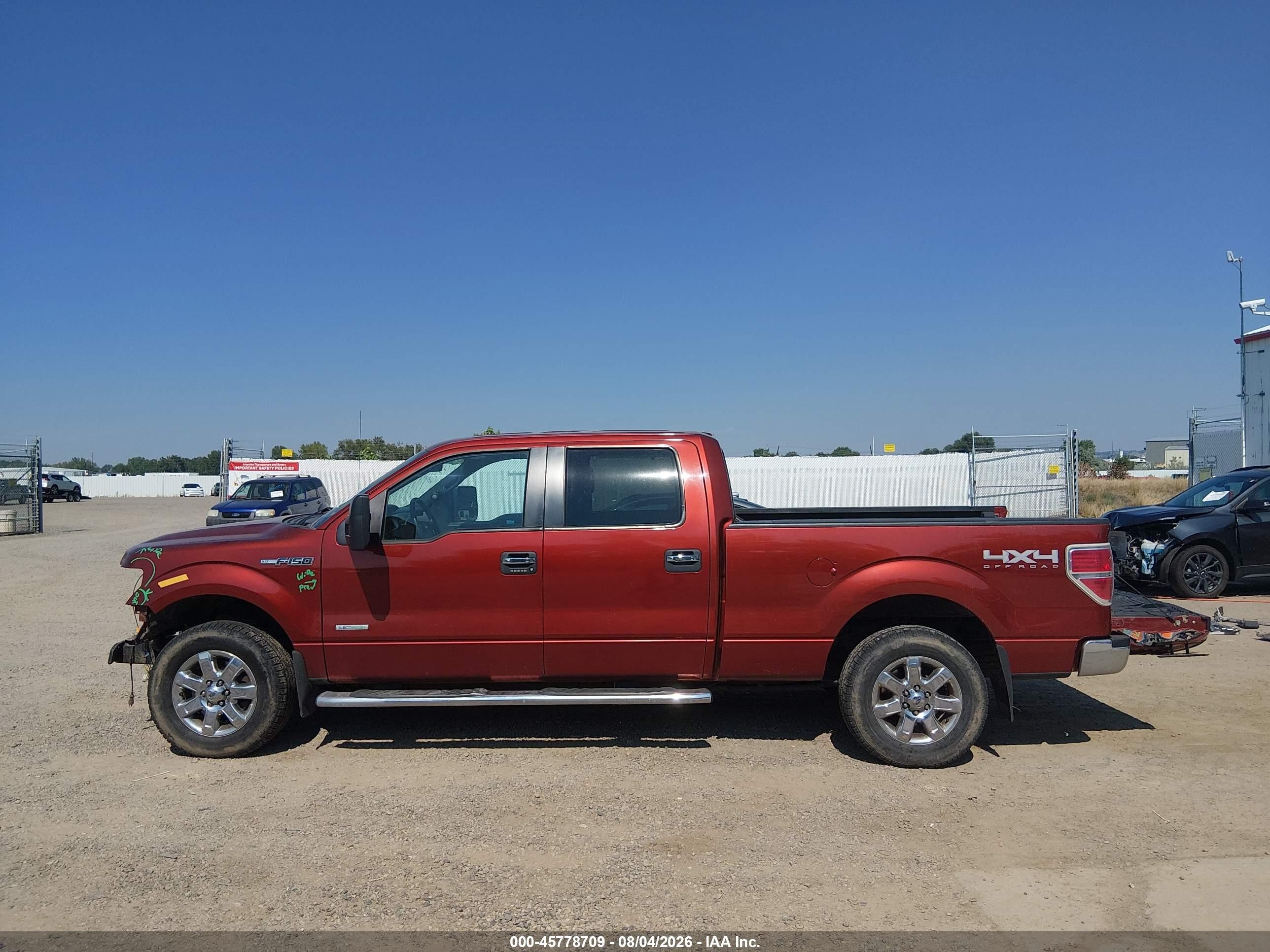 2014 Ford F-150 Xlt Red vin: 1FTFW1ET2EKE91300