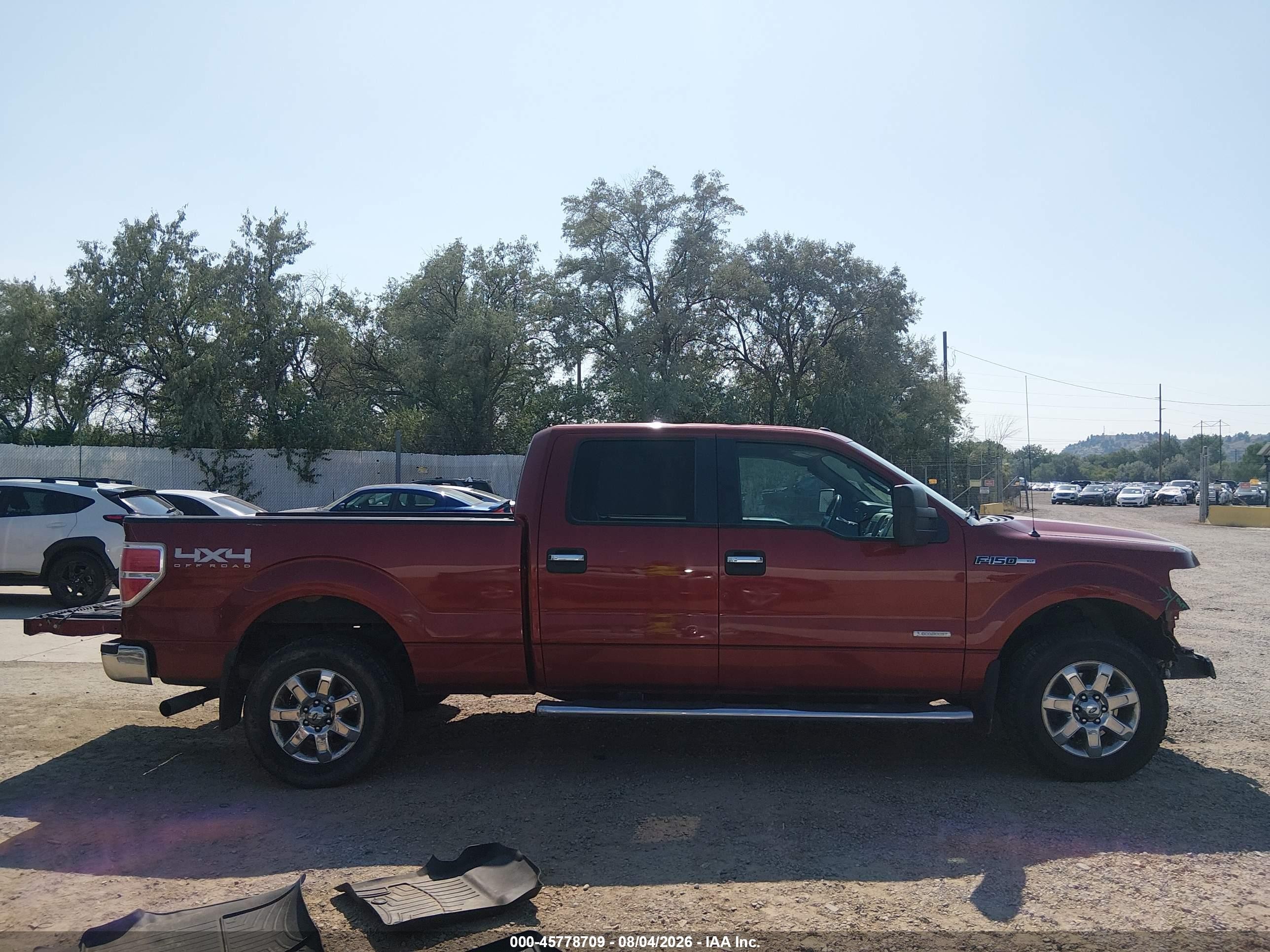 2014 Ford F-150 Xlt Red vin: 1FTFW1ET2EKE91300