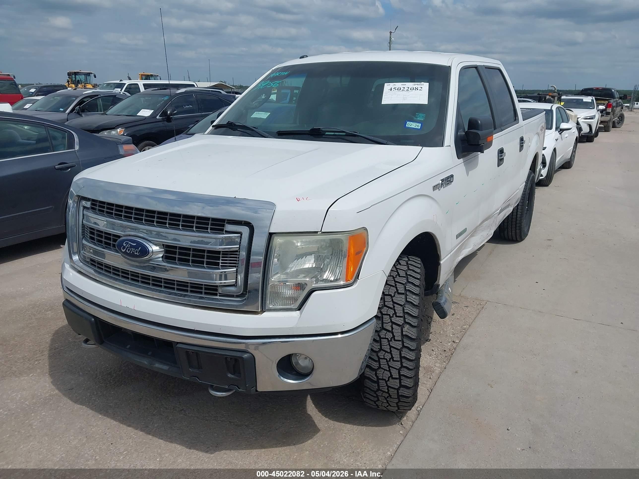 2014 Ford F-150 Xlt White vin: 1FTFW1ET2EKF95575
