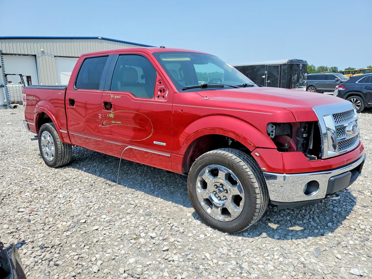 2011 Ford F150 Supercrew Red vin: 1FTFW1ET3BFA91606