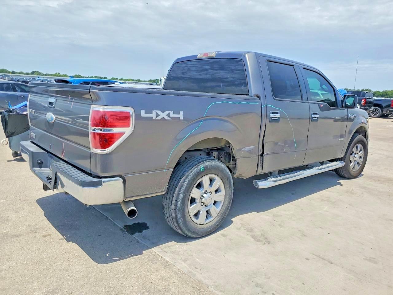 2011 Ford F150 Supercrew Gray vin: 1FTFW1ET3BFB41887