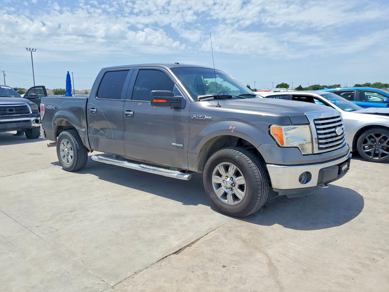 2011 Ford F150 Supercrew Gray vin: 1FTFW1ET3BFB41887