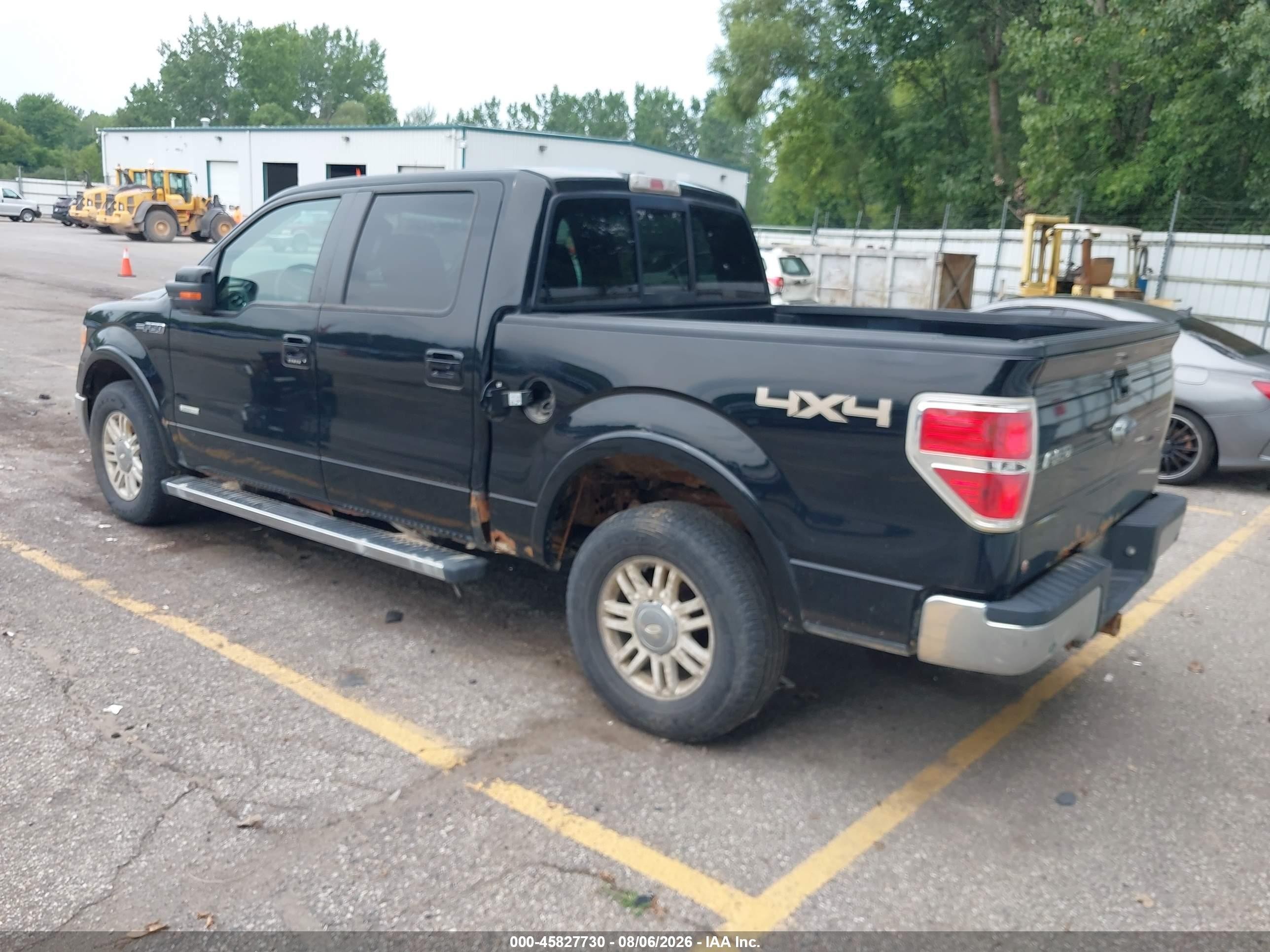 2011 Ford F-150 Lariat Black vin: 1FTFW1ET3BFC04308