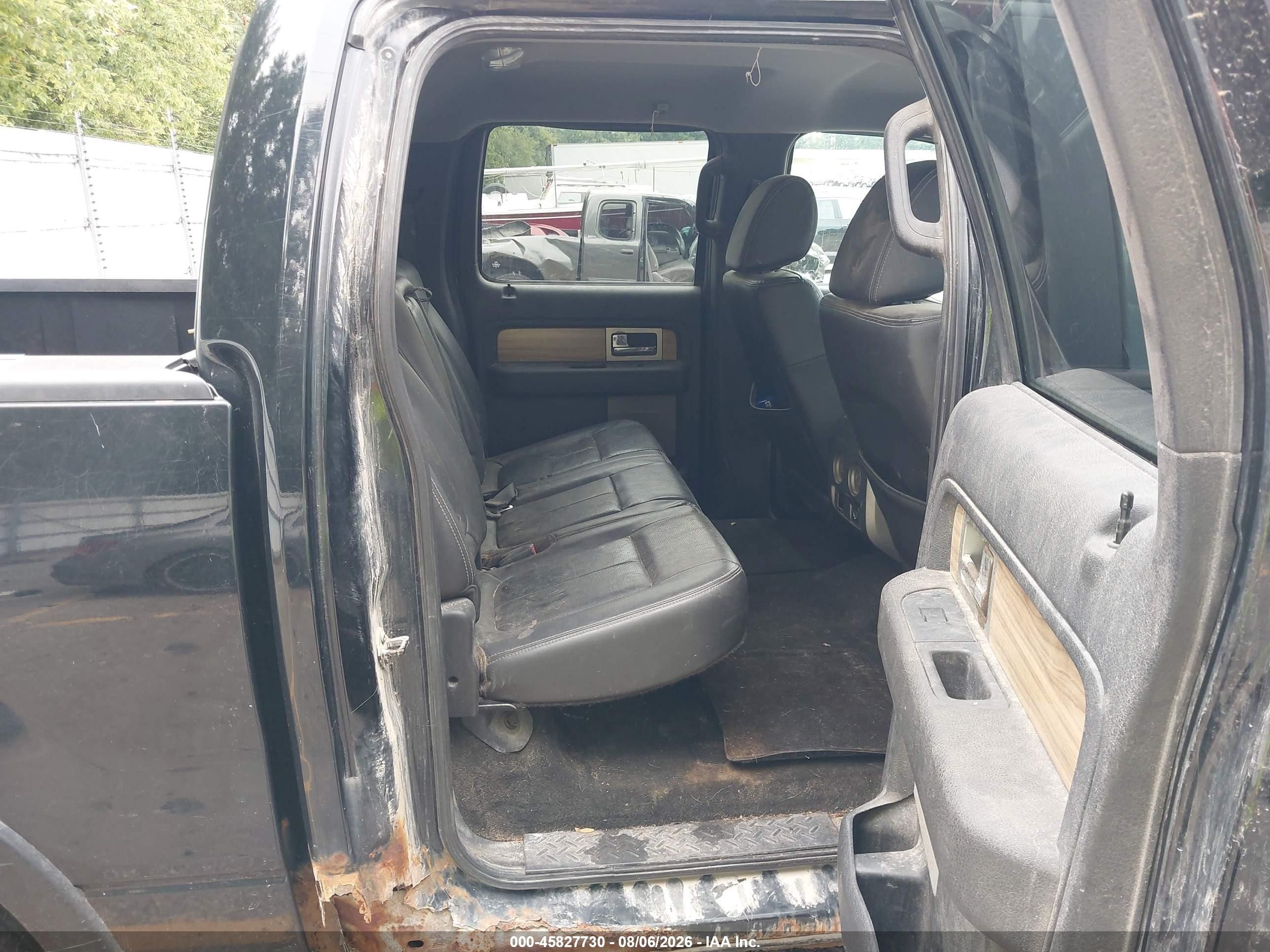 2011 Ford F-150 Lariat Black vin: 1FTFW1ET3BFC04308