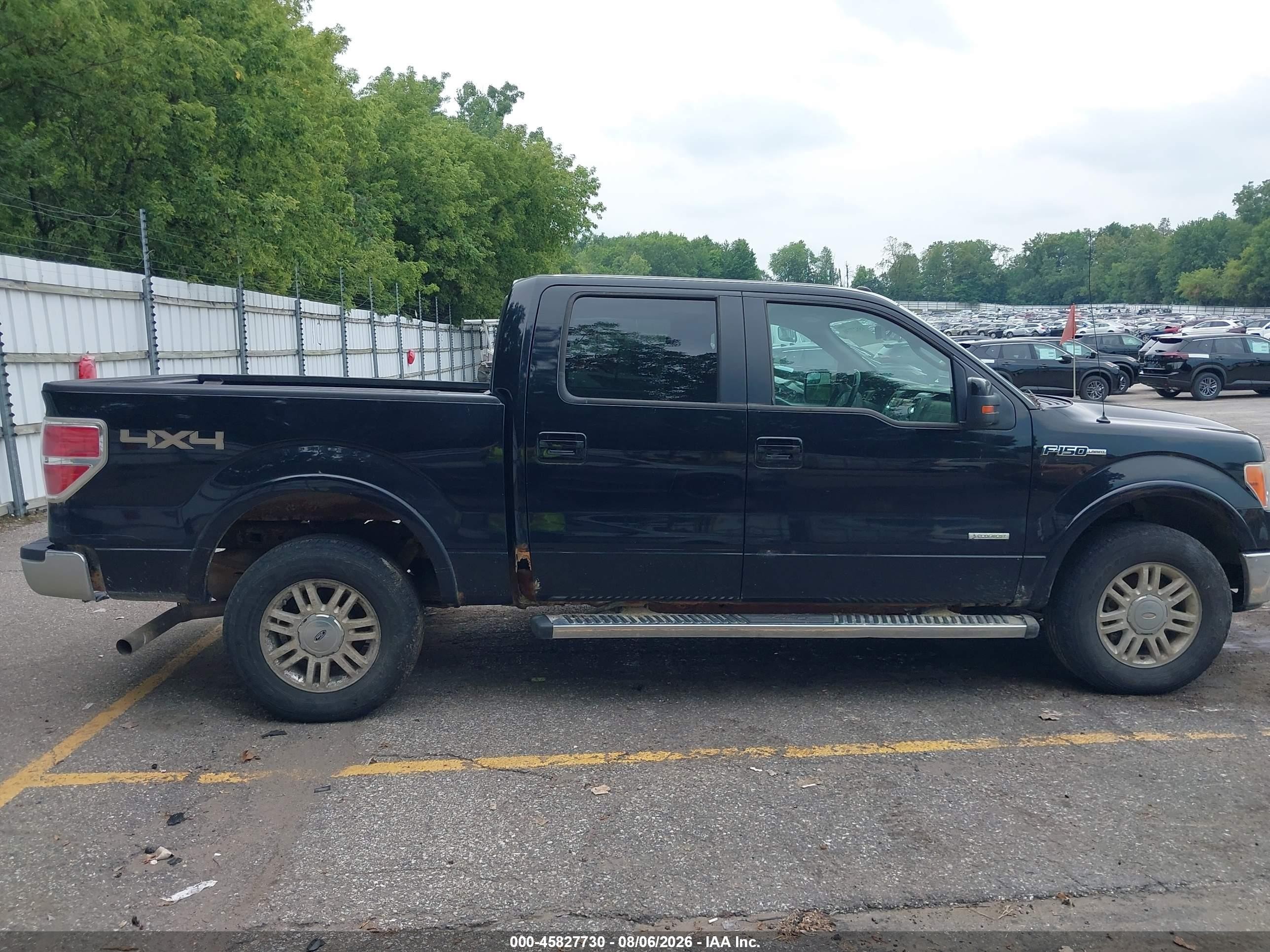 2011 Ford F-150 Lariat Black vin: 1FTFW1ET3BFC04308