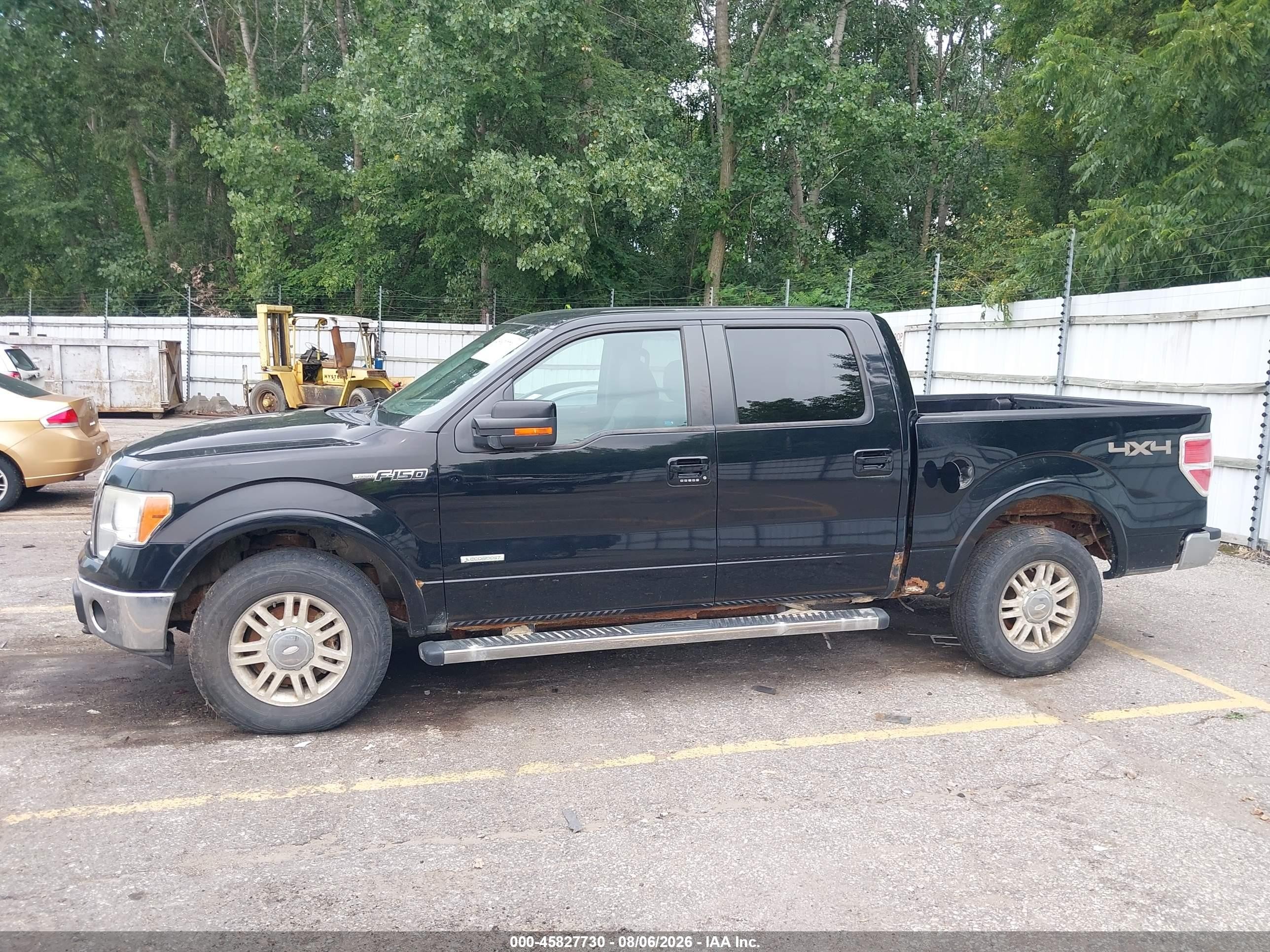 2011 Ford F-150 Lariat Black vin: 1FTFW1ET3BFC04308
