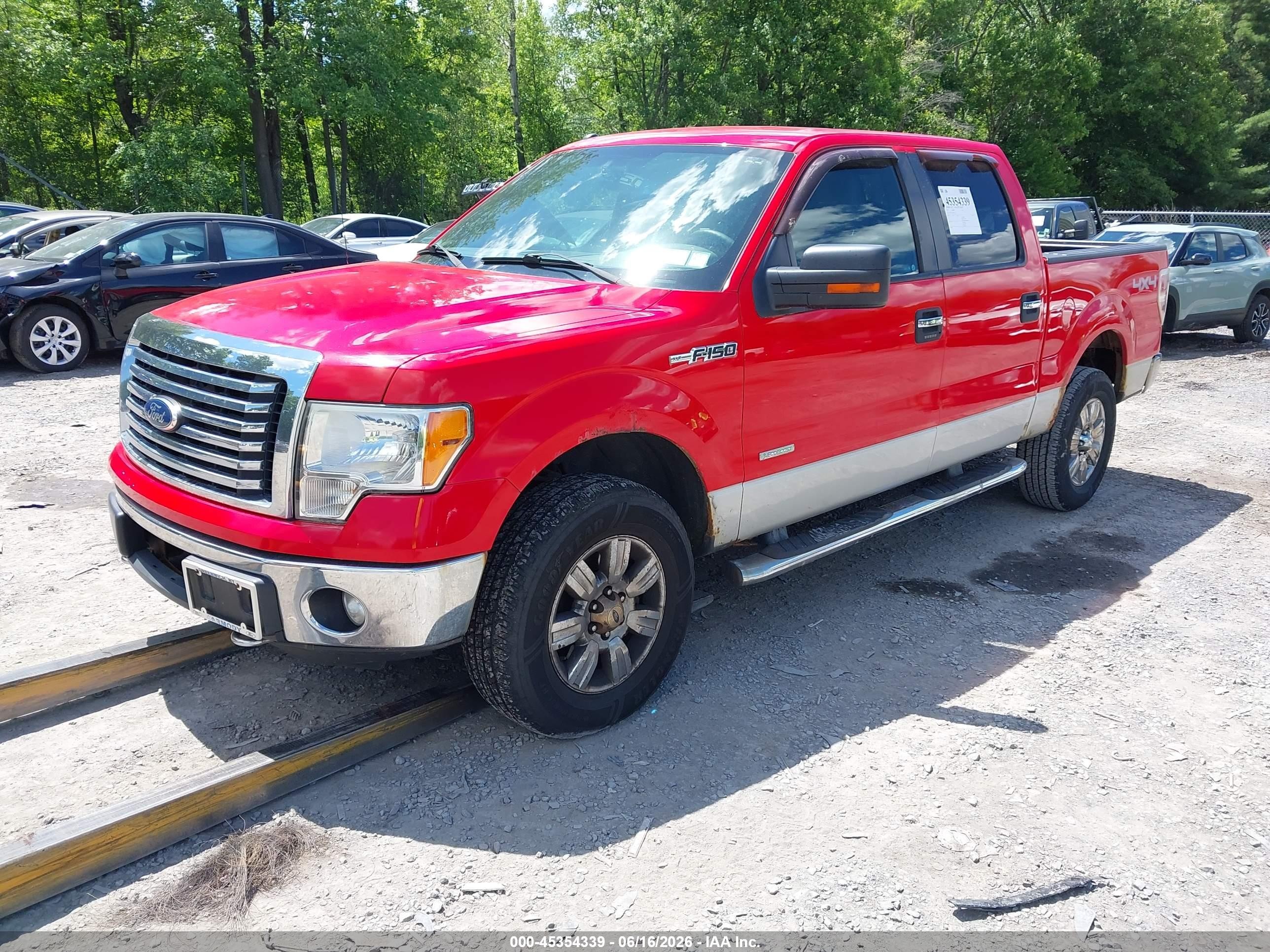 2011 Ford F-150 Xlt Красный vin: 1FTFW1ET3BFC55128