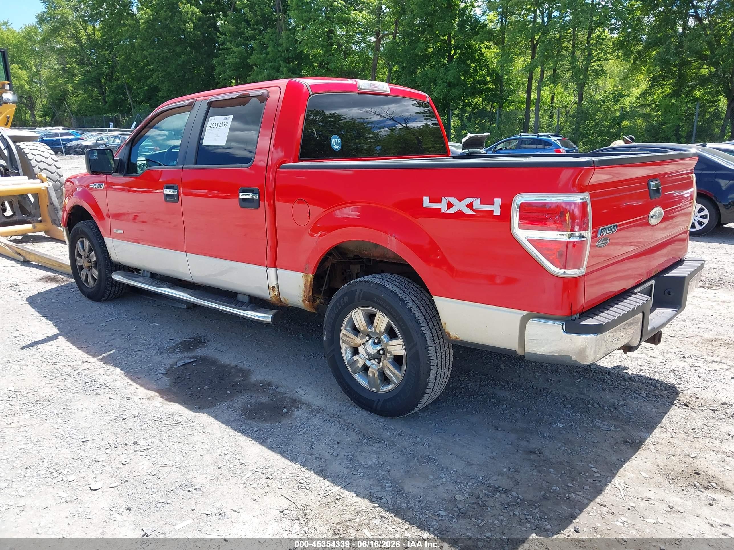 2011 Ford F-150 Xlt Красный vin: 1FTFW1ET3BFC55128