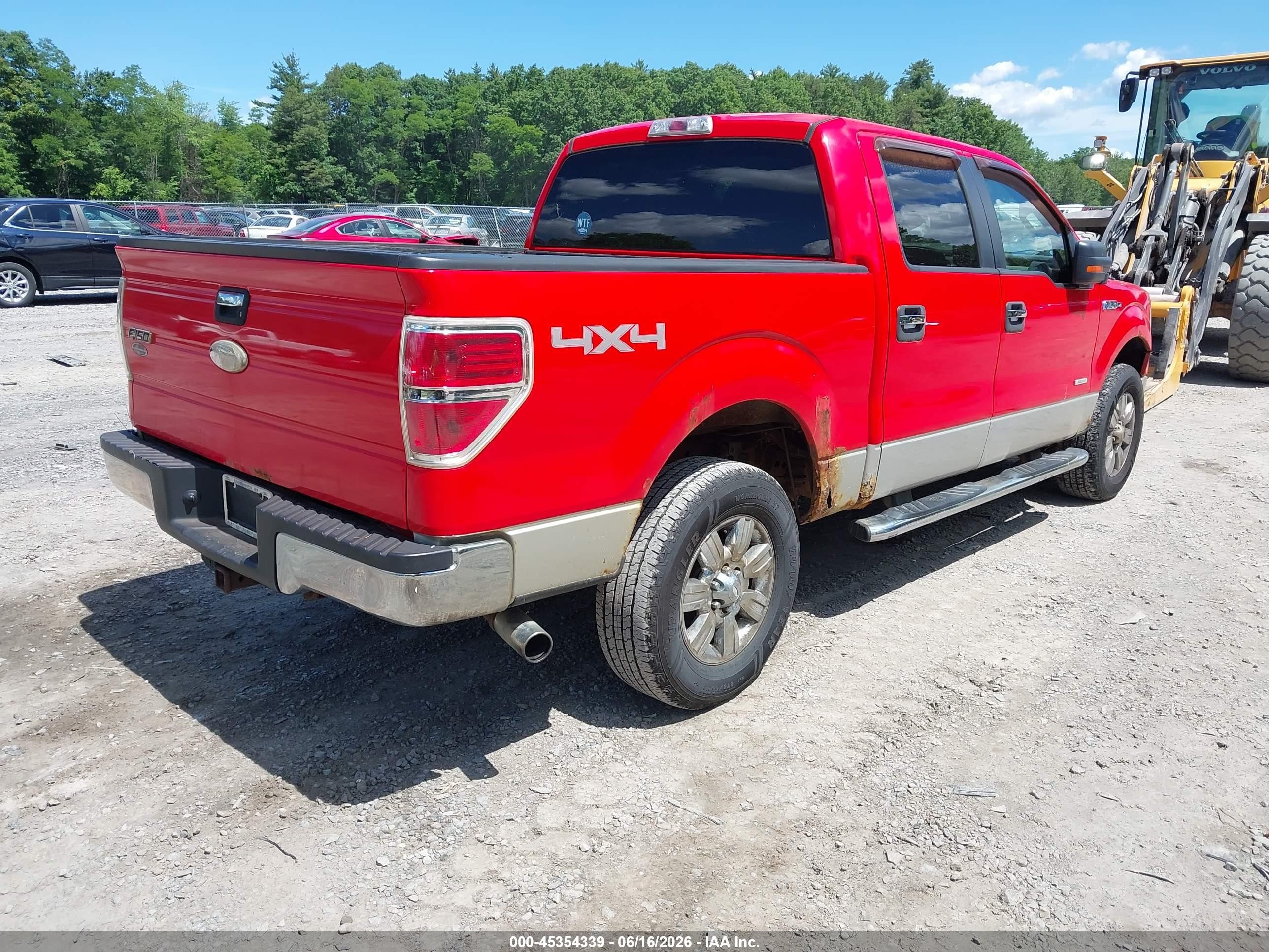 2011 Ford F-150 Xlt Красный vin: 1FTFW1ET3BFC55128