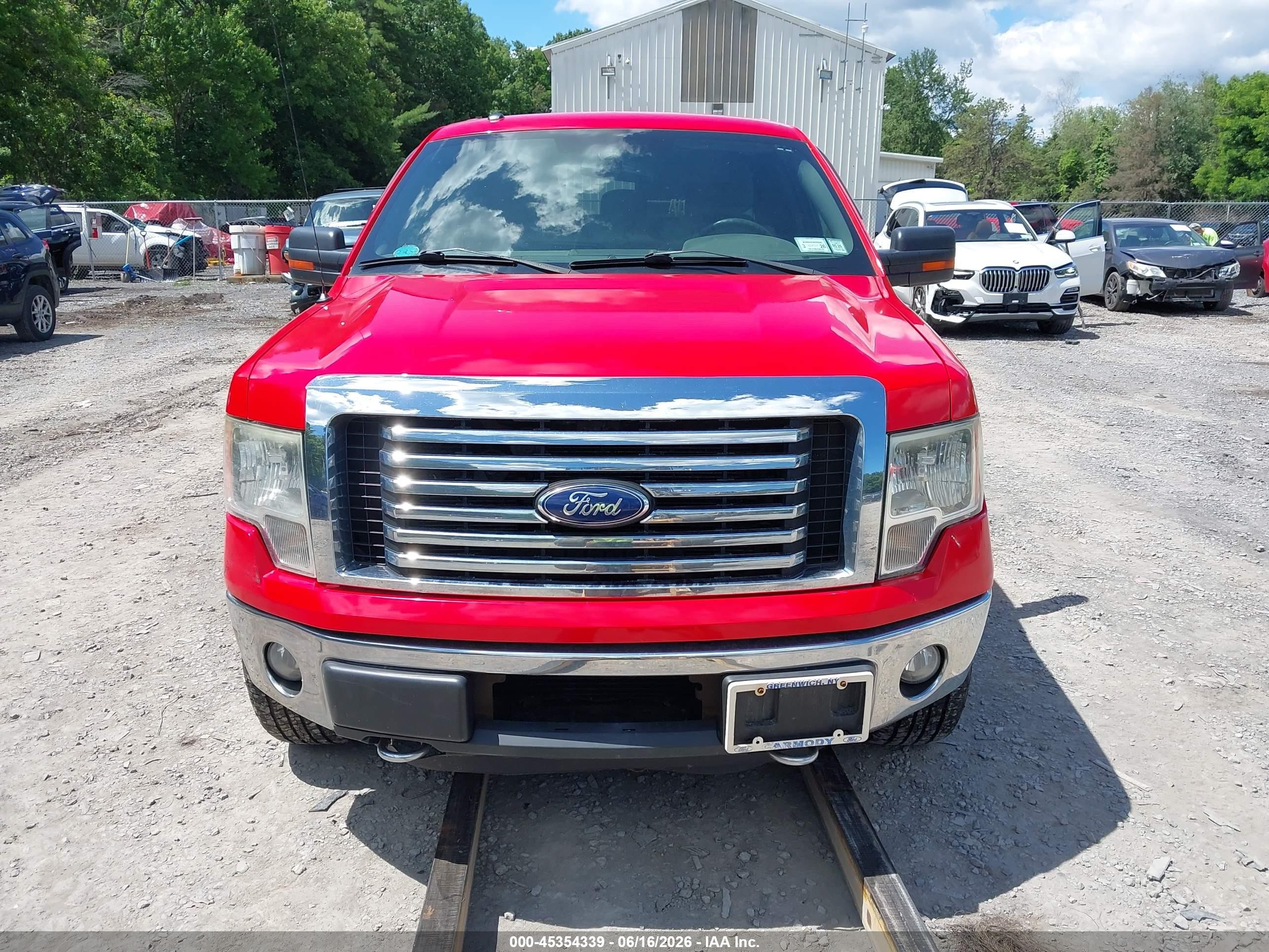 2011 Ford F-150 Xlt Красный vin: 1FTFW1ET3BFC55128