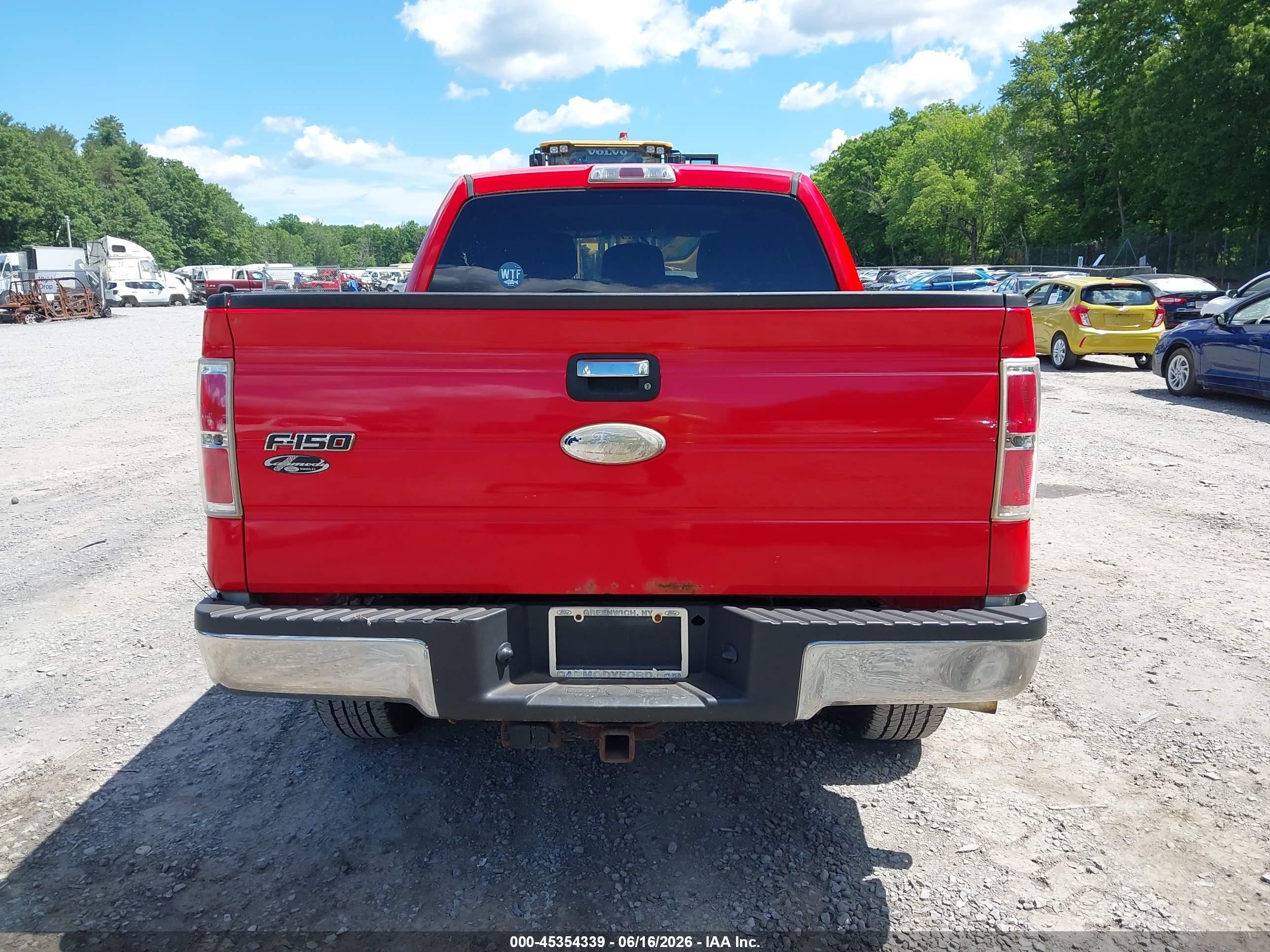 2011 Ford F-150 Xlt Красный vin: 1FTFW1ET3BFC55128