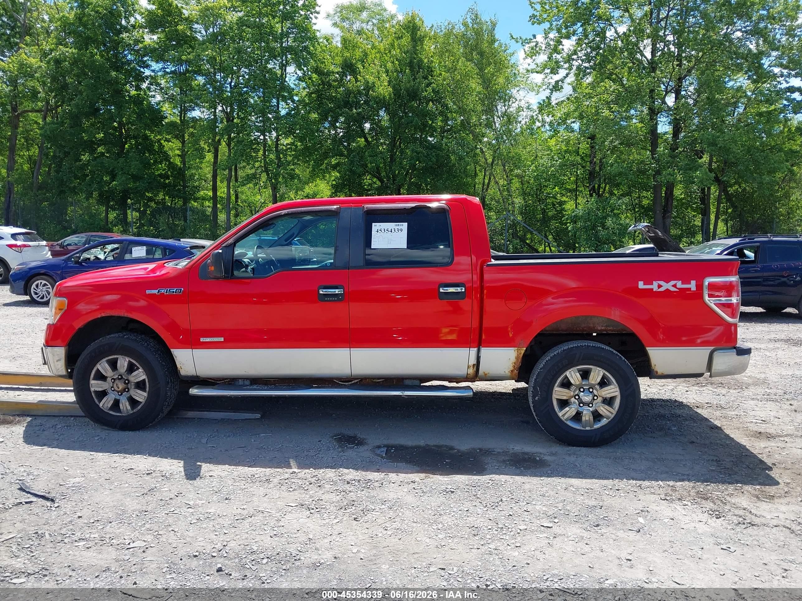 2011 Ford F-150 Xlt Красный vin: 1FTFW1ET3BFC55128