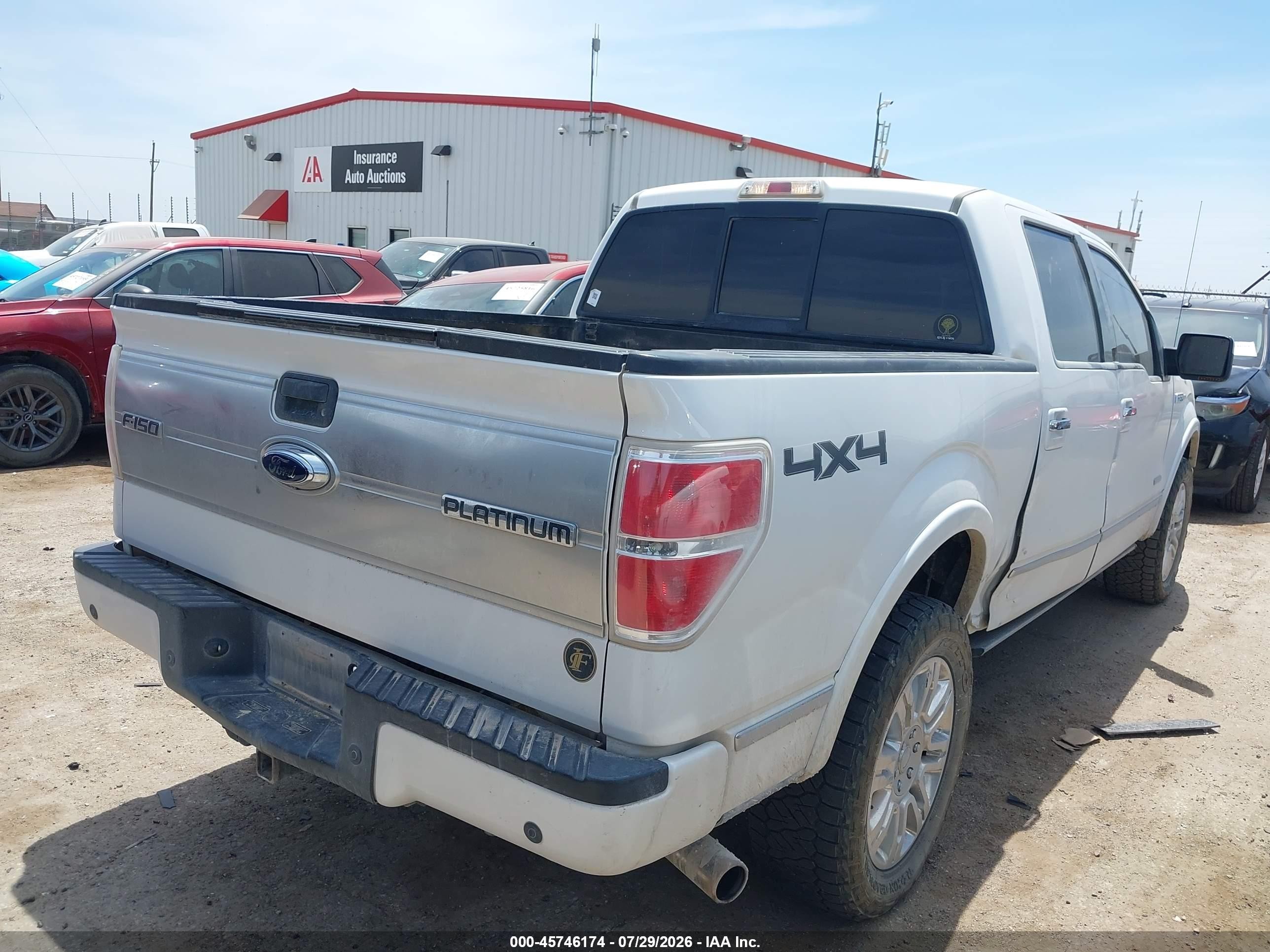 2011 Ford F-150 Platinum Белый vin: 1FTFW1ET3BFC91160