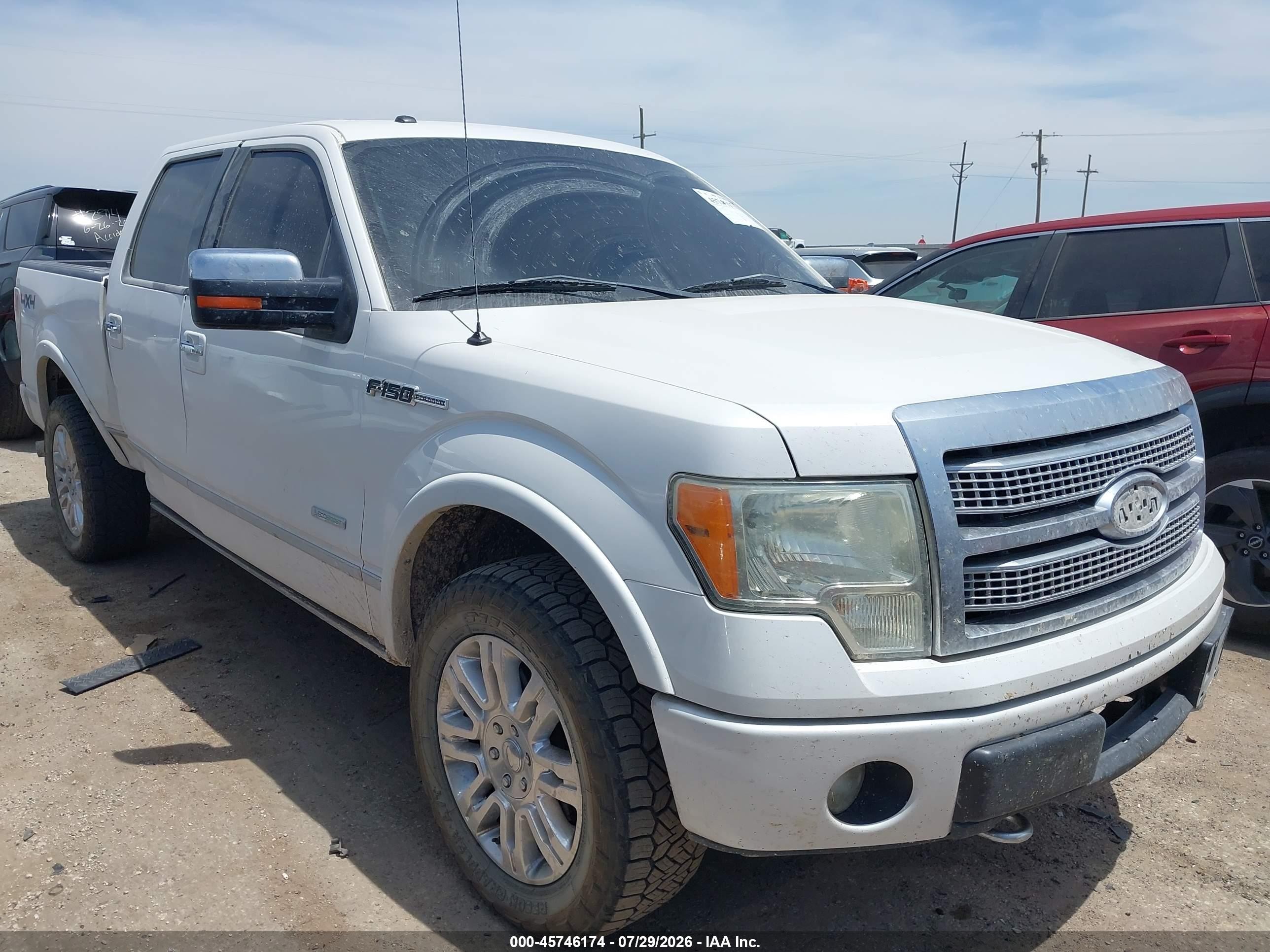 2011 Ford F-150 Platinum Белый vin: 1FTFW1ET3BFC91160