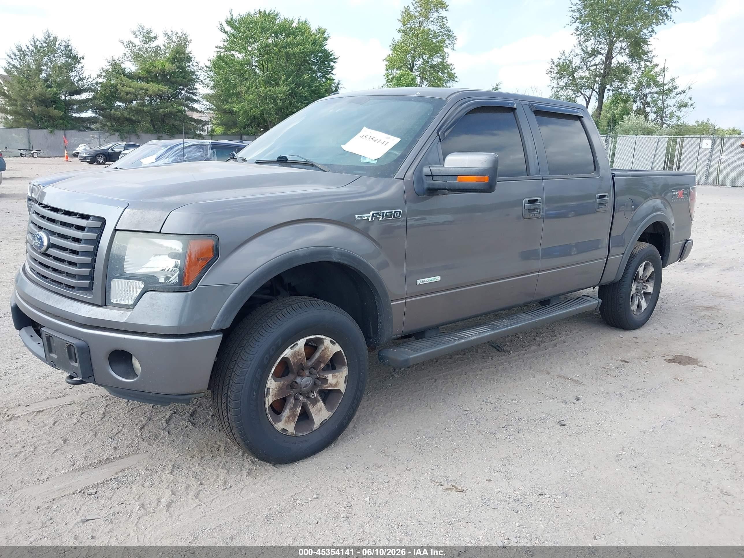 2011 Ford F-150 Fx4 Gray vin: 1FTFW1ET3BFC99209