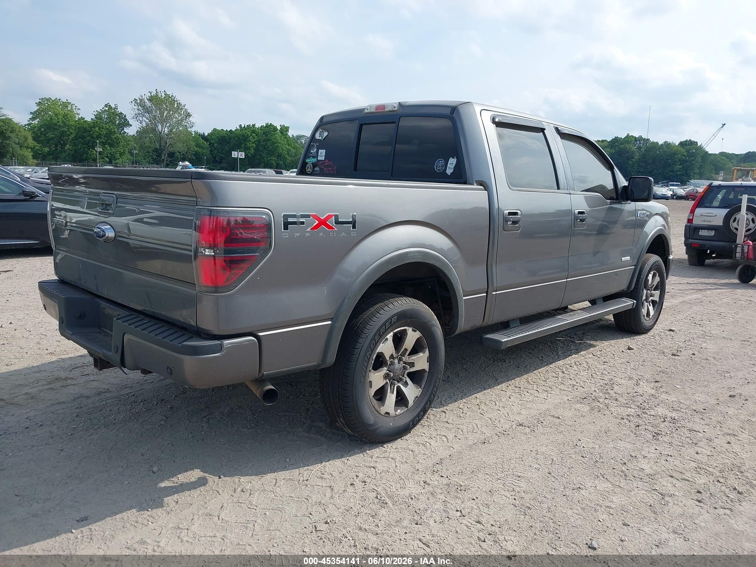 2011 Ford F-150 Fx4 Gray vin: 1FTFW1ET3BFC99209