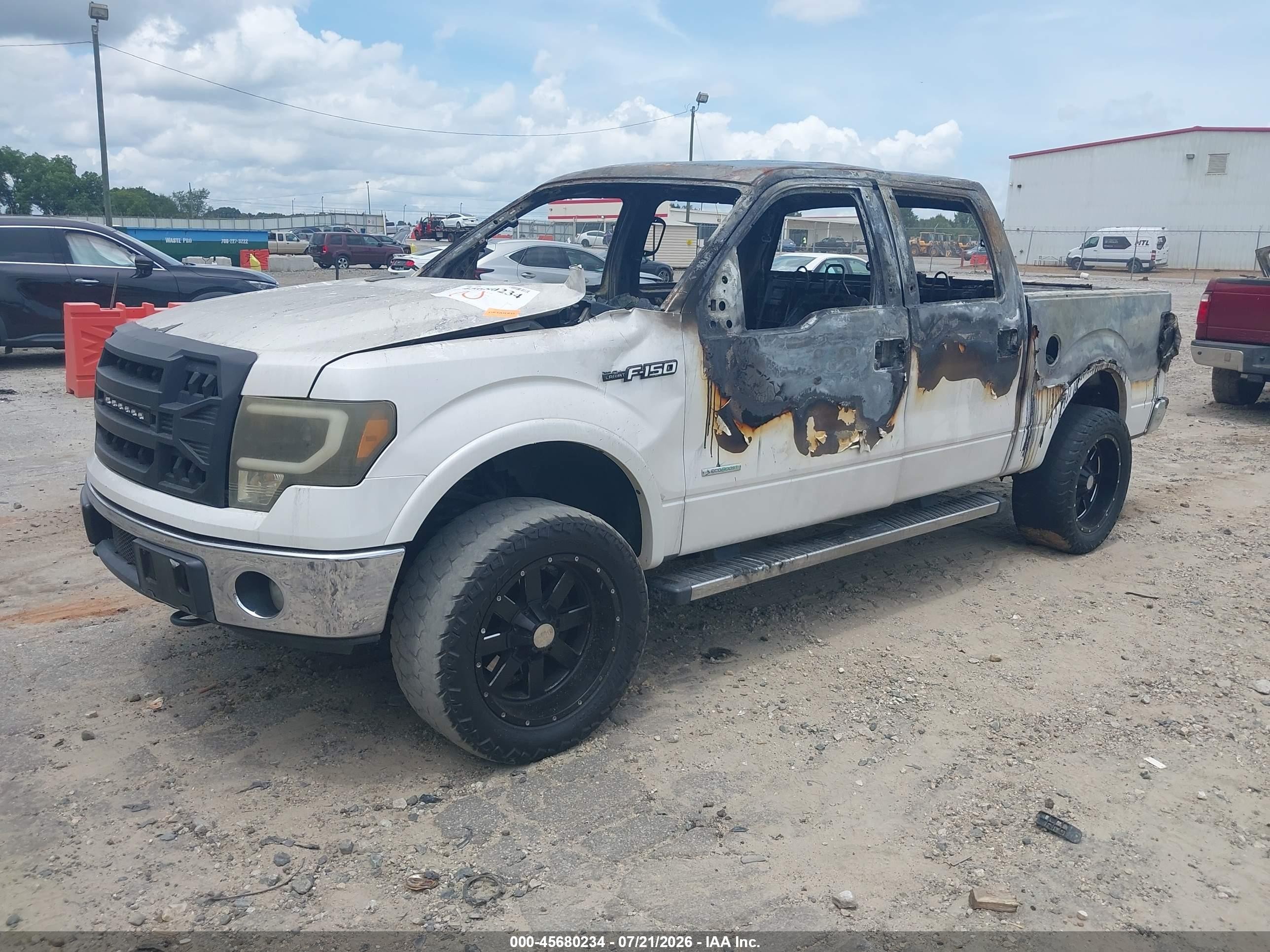 2011 Ford F-150 Lariat White vin: 1FTFW1ET3BFD36128