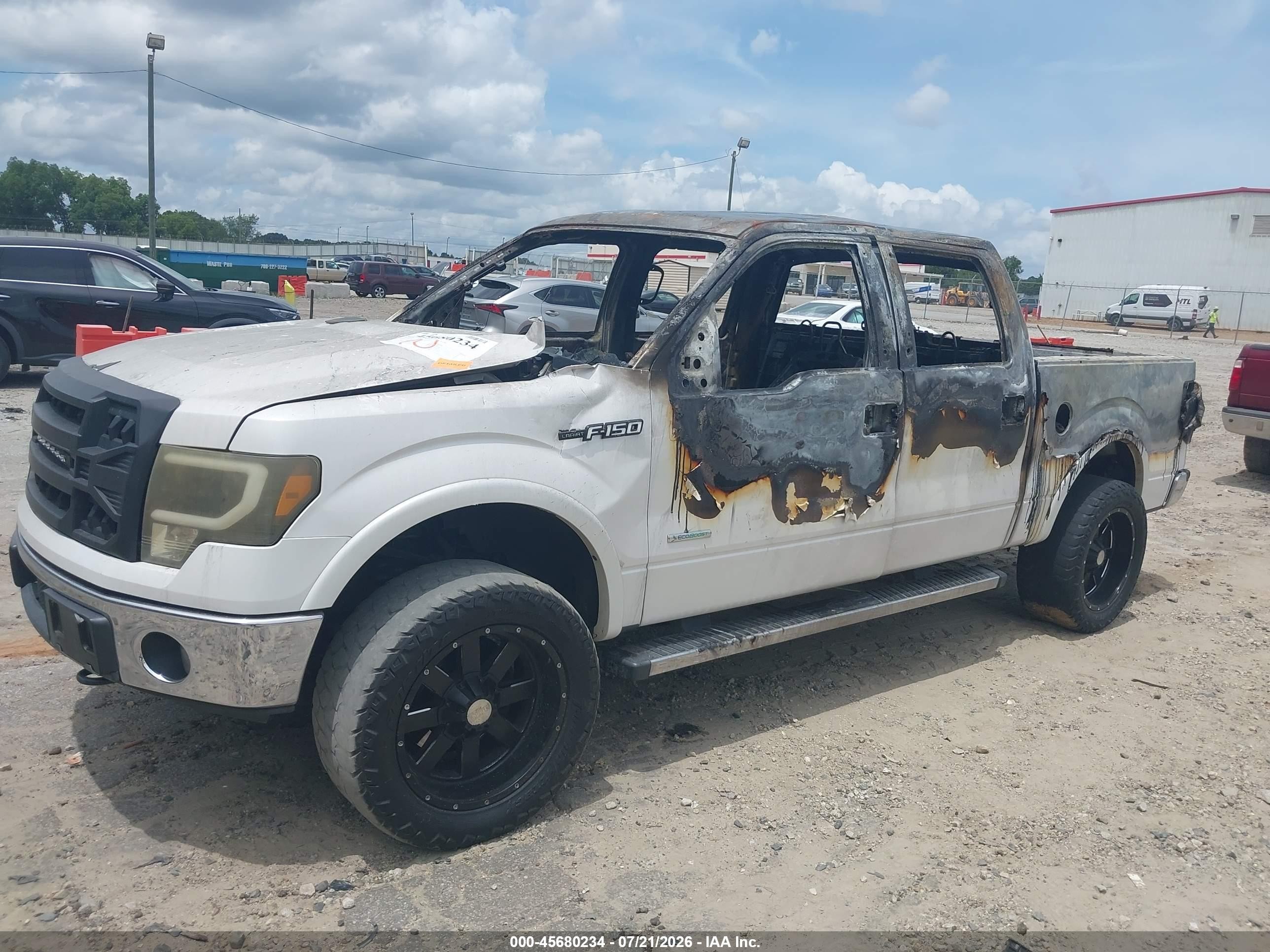 2011 Ford F-150 Lariat White vin: 1FTFW1ET3BFD36128