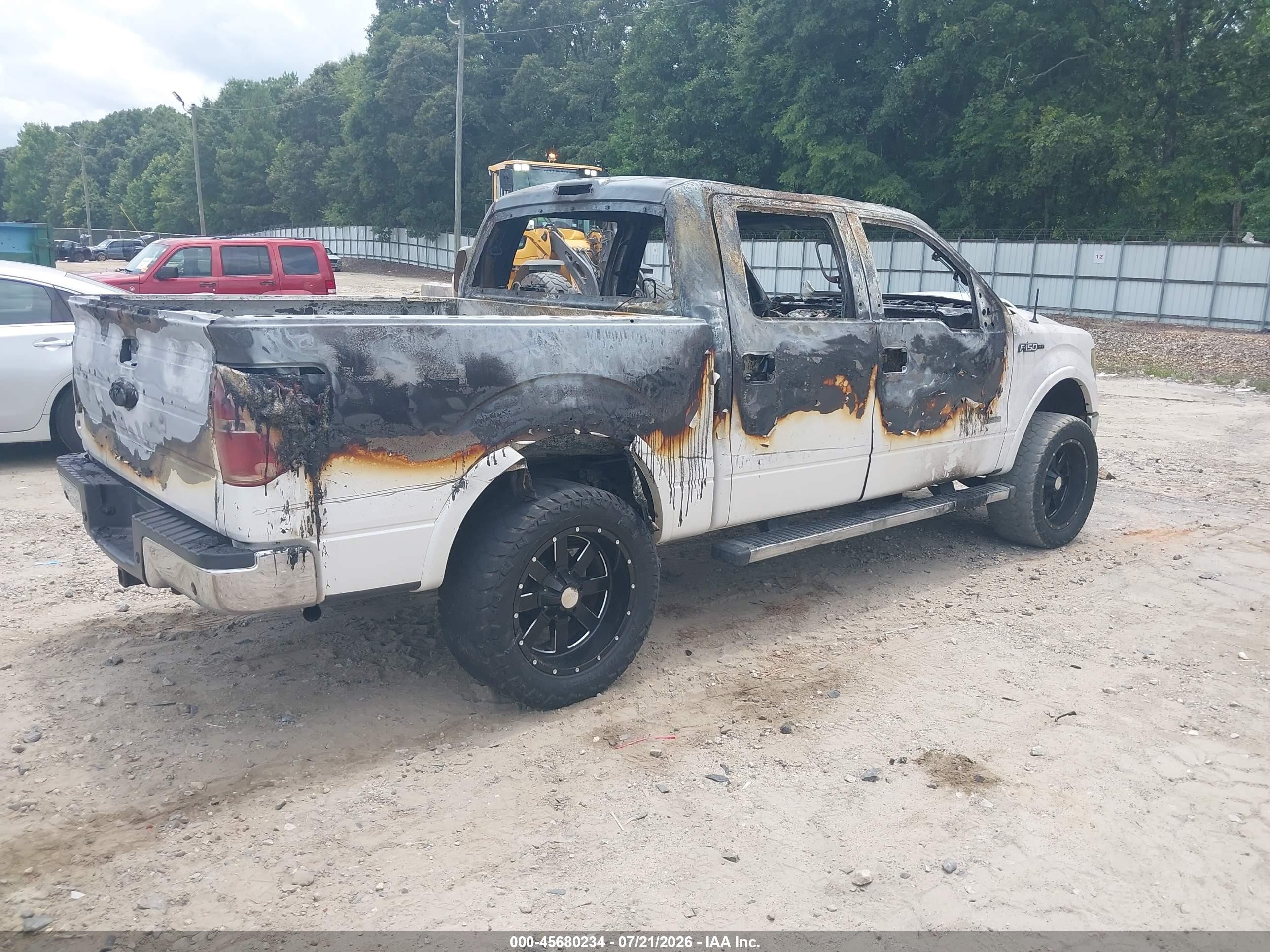 2011 Ford F-150 Lariat White vin: 1FTFW1ET3BFD36128
