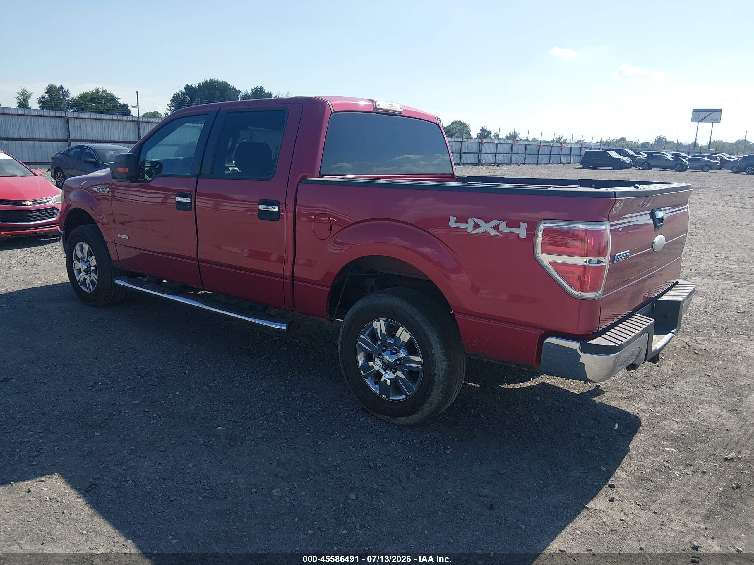 2012 Ford F-150 Xlt Red vin: 1FTFW1ET3CFA43220