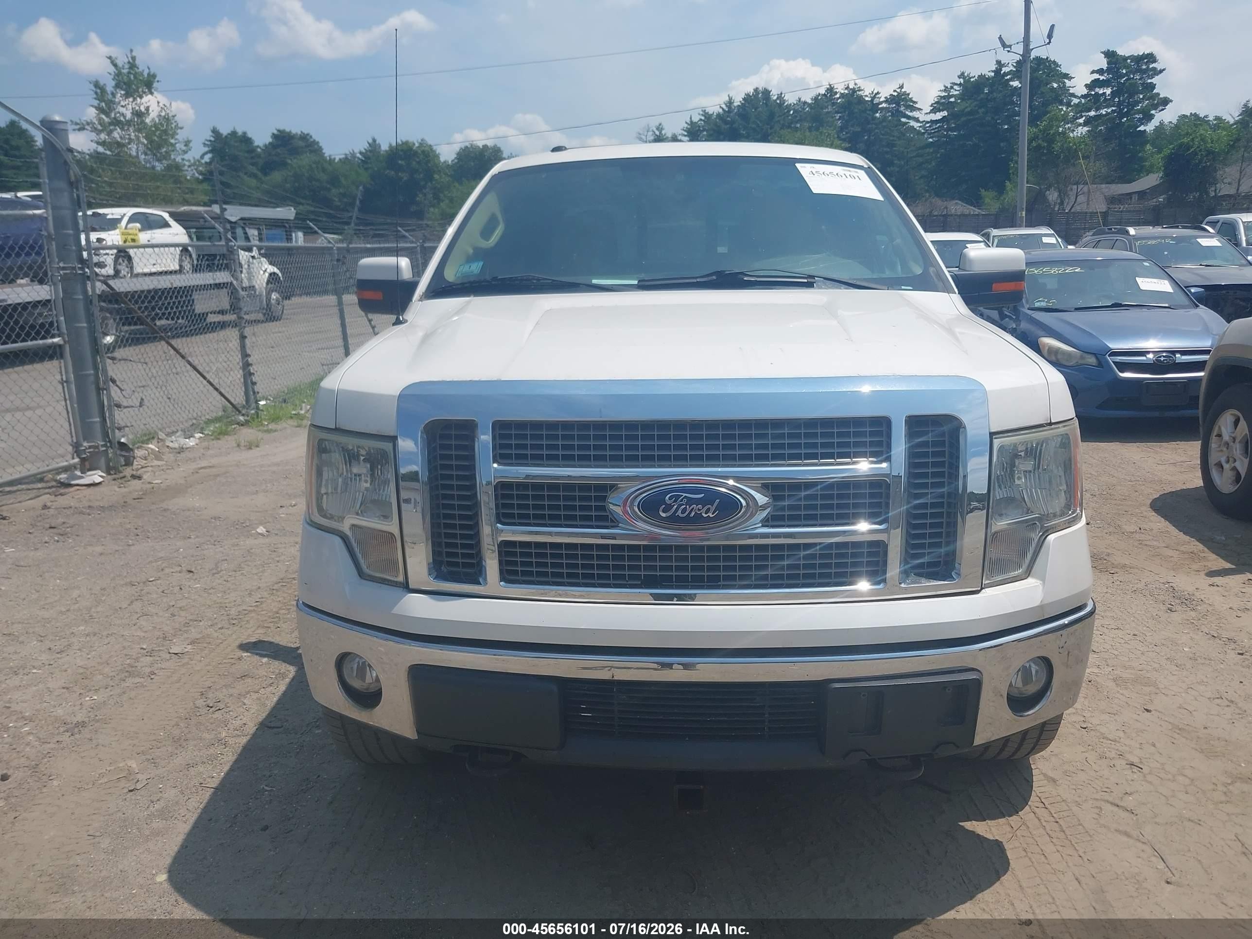 2012 Ford F-150 Lariat White vin: 1FTFW1ET3CFA51463