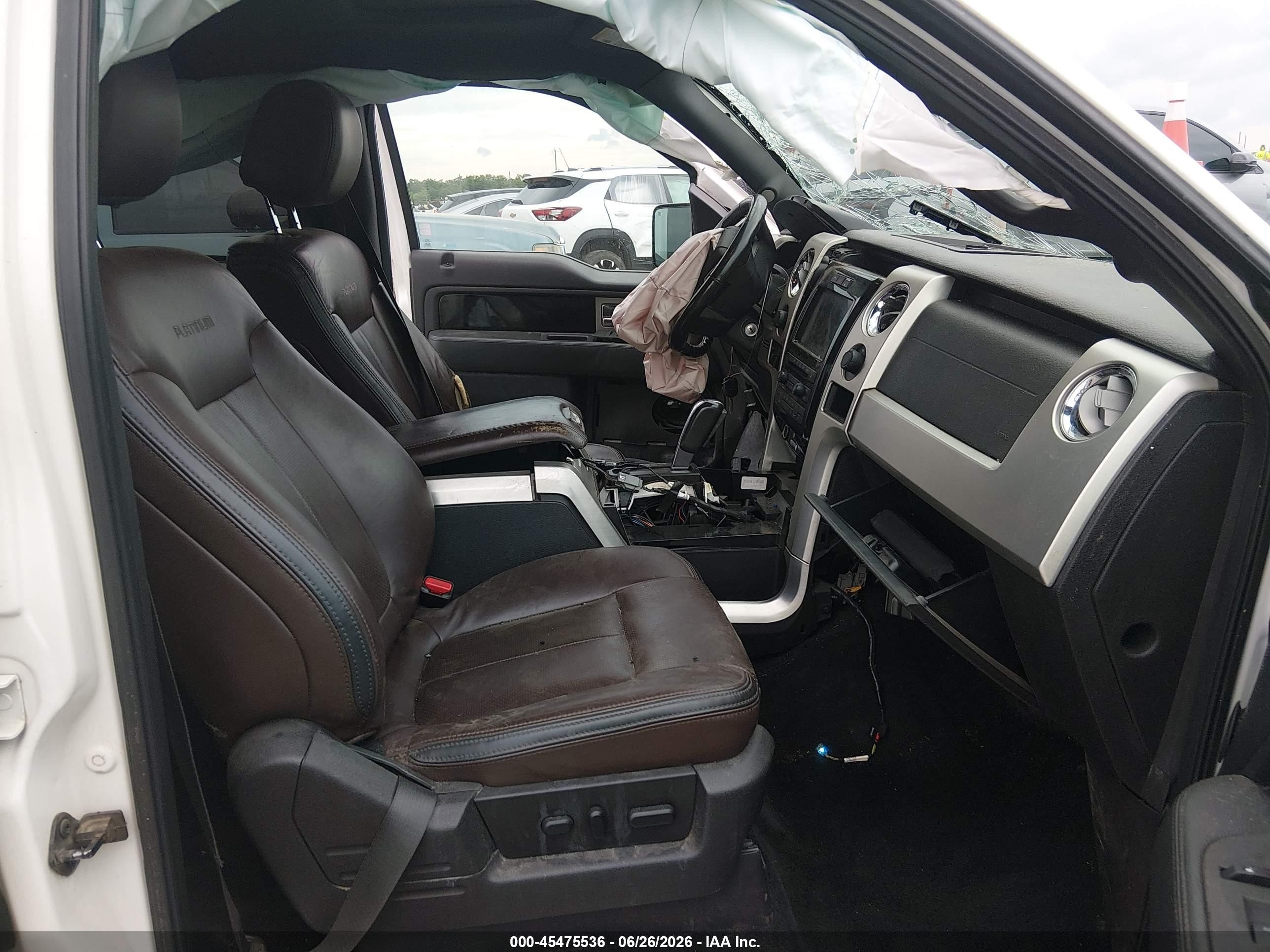 2012 Ford F-150 Platinum White vin: 1FTFW1ET3CFA70188