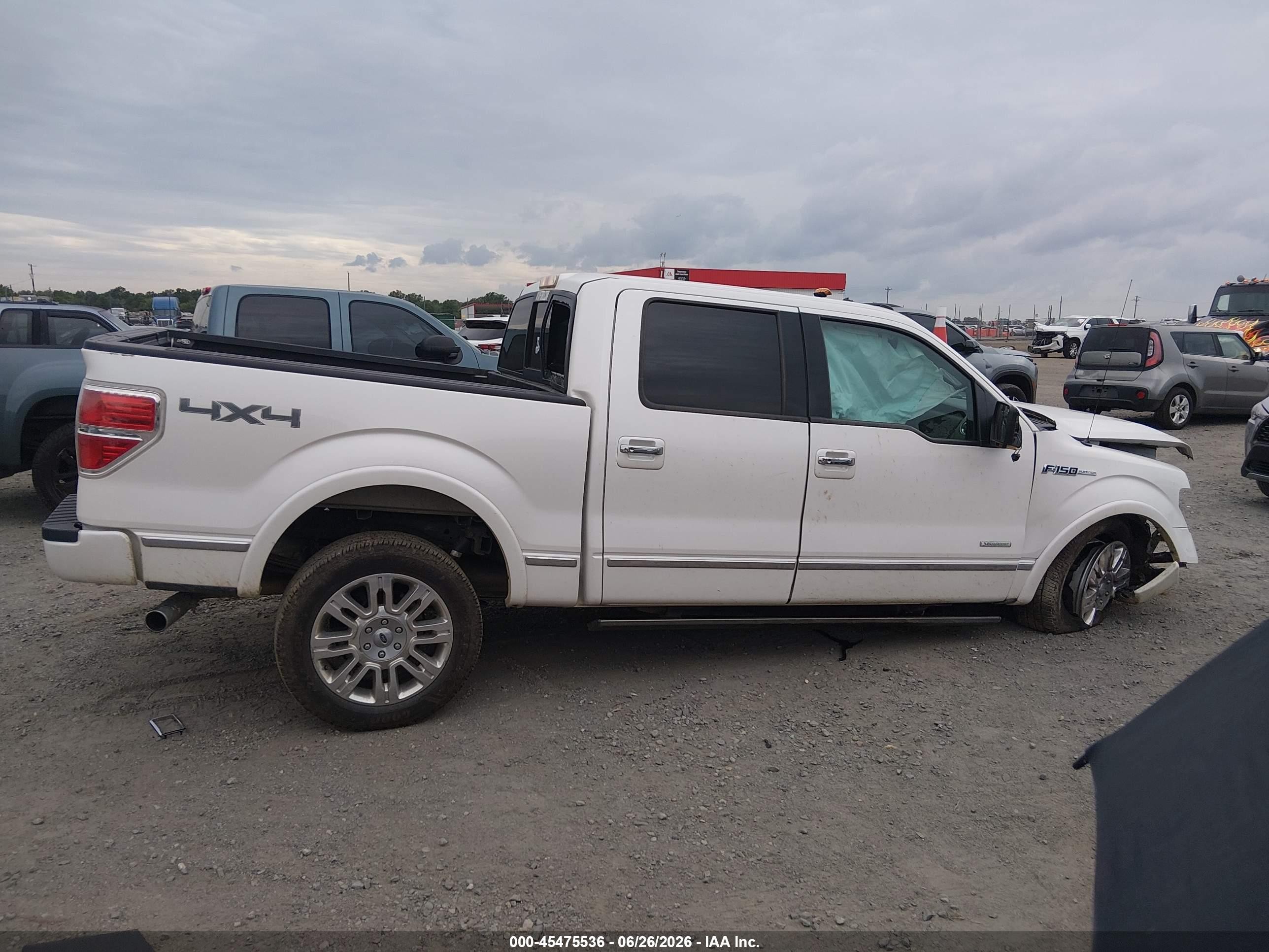 2012 Ford F-150 Platinum White vin: 1FTFW1ET3CFA70188