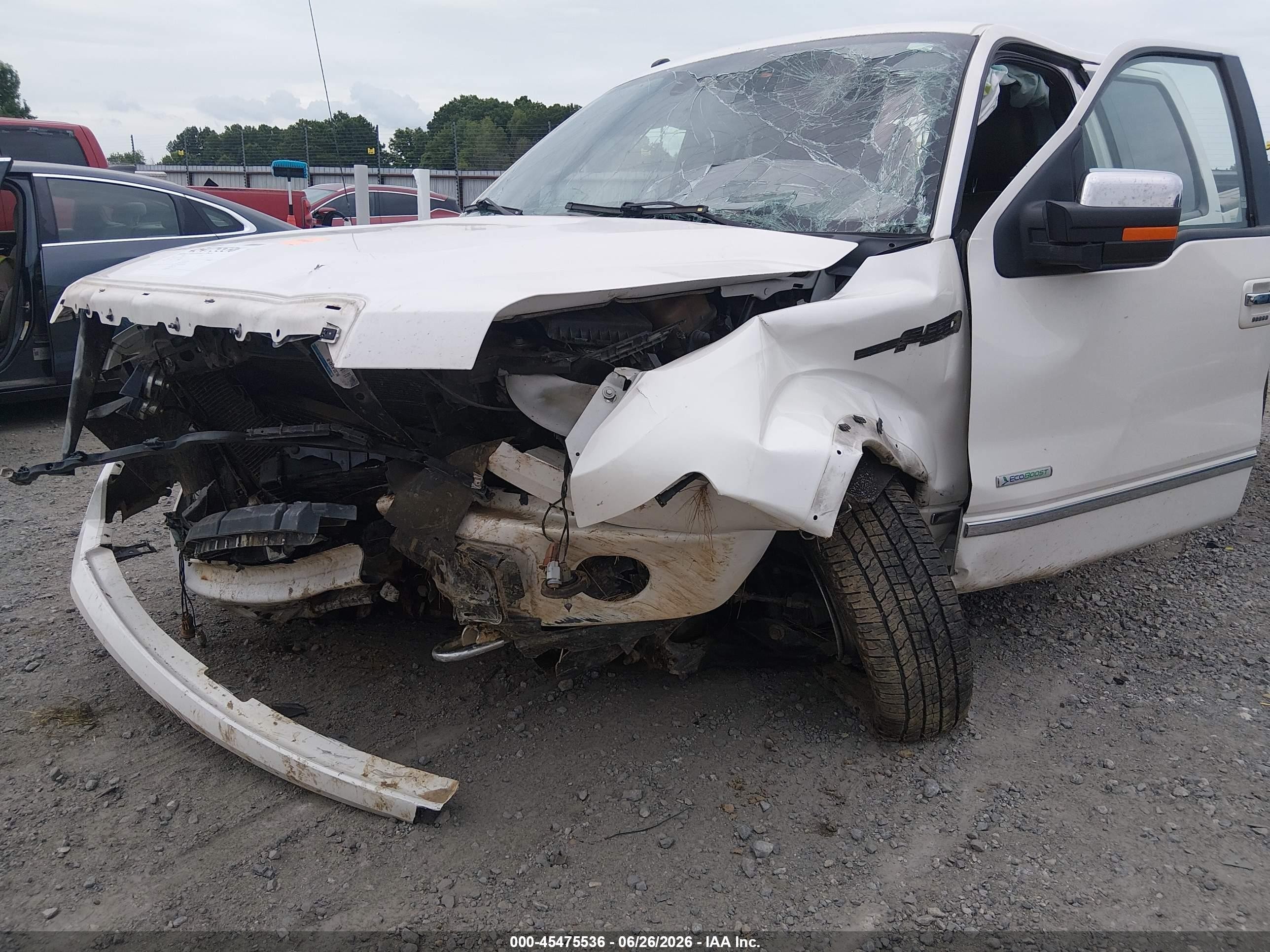 2012 Ford F-150 Platinum White vin: 1FTFW1ET3CFA70188