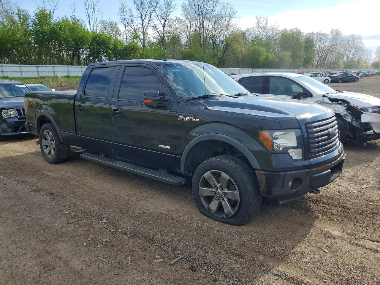 2012 Ford F150 Supercrew Угольный vin: 1FTFW1ET3CFC85019