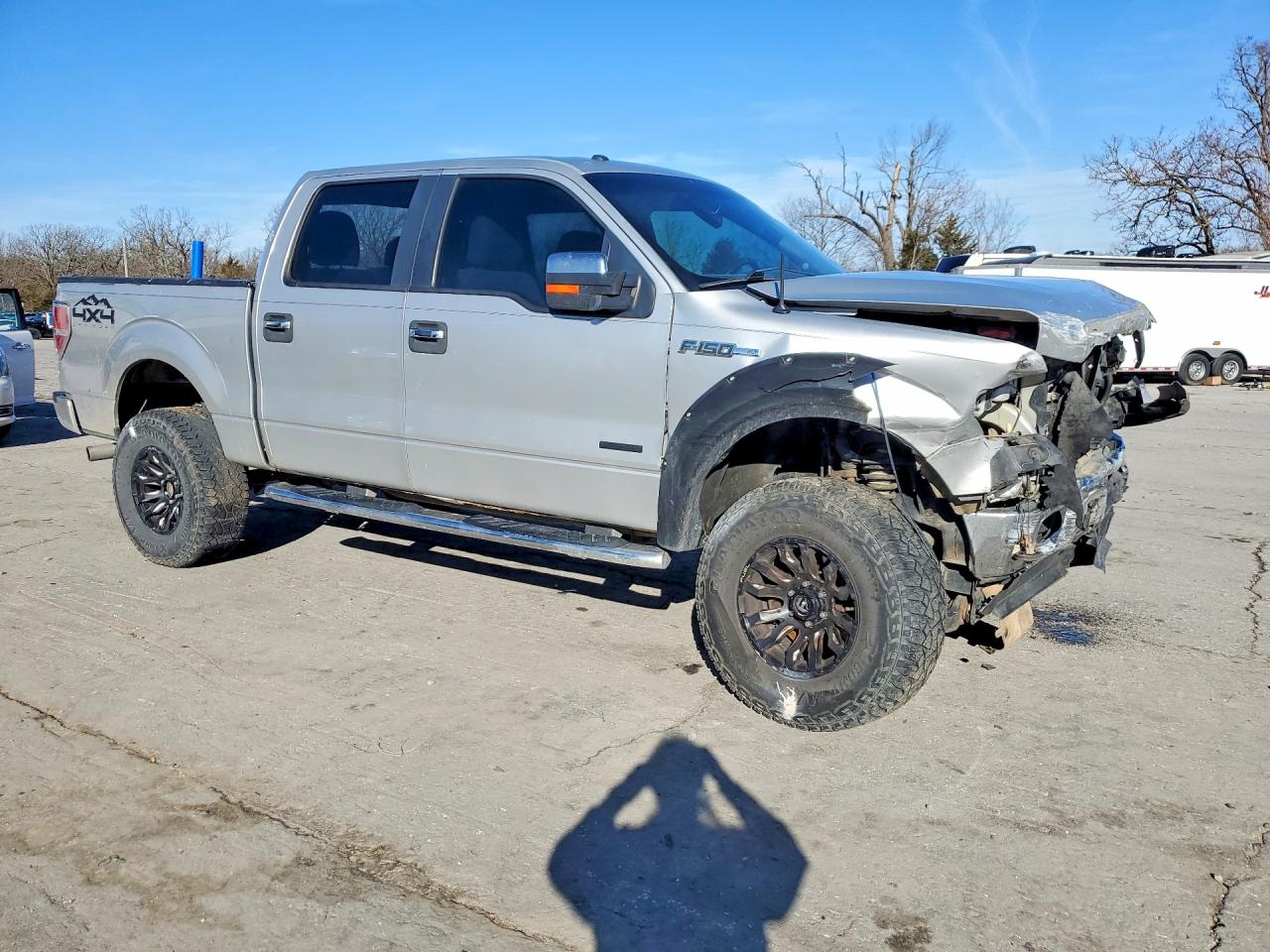 2012 Ford F150 Supercrew Silver vin: 1FTFW1ET3CFC97705