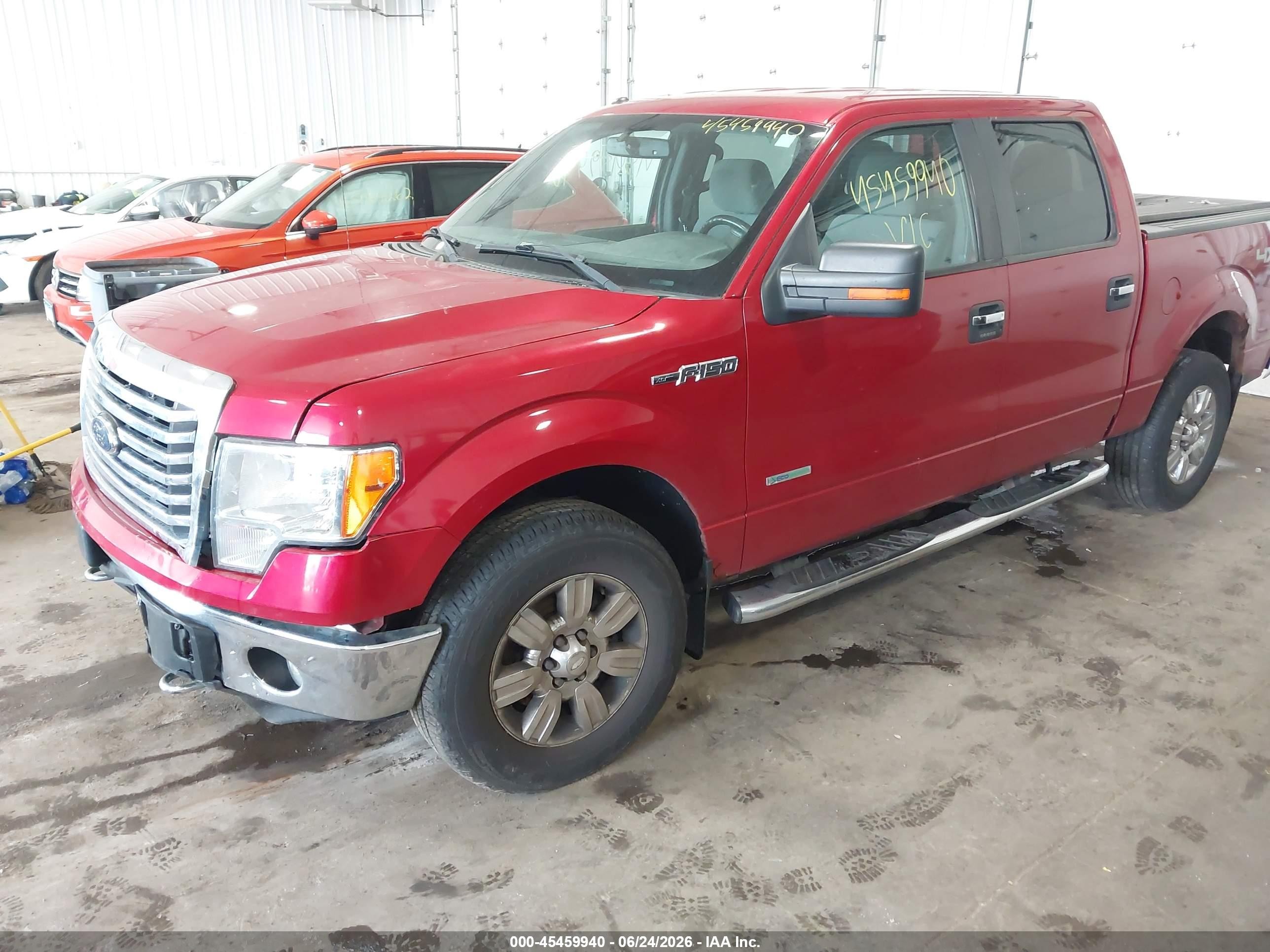 2012 Ford F-150 Fx4/king Ranch/lariat/platinum/xl/xlt Red vin: 1FTFW1ET3CFC98756