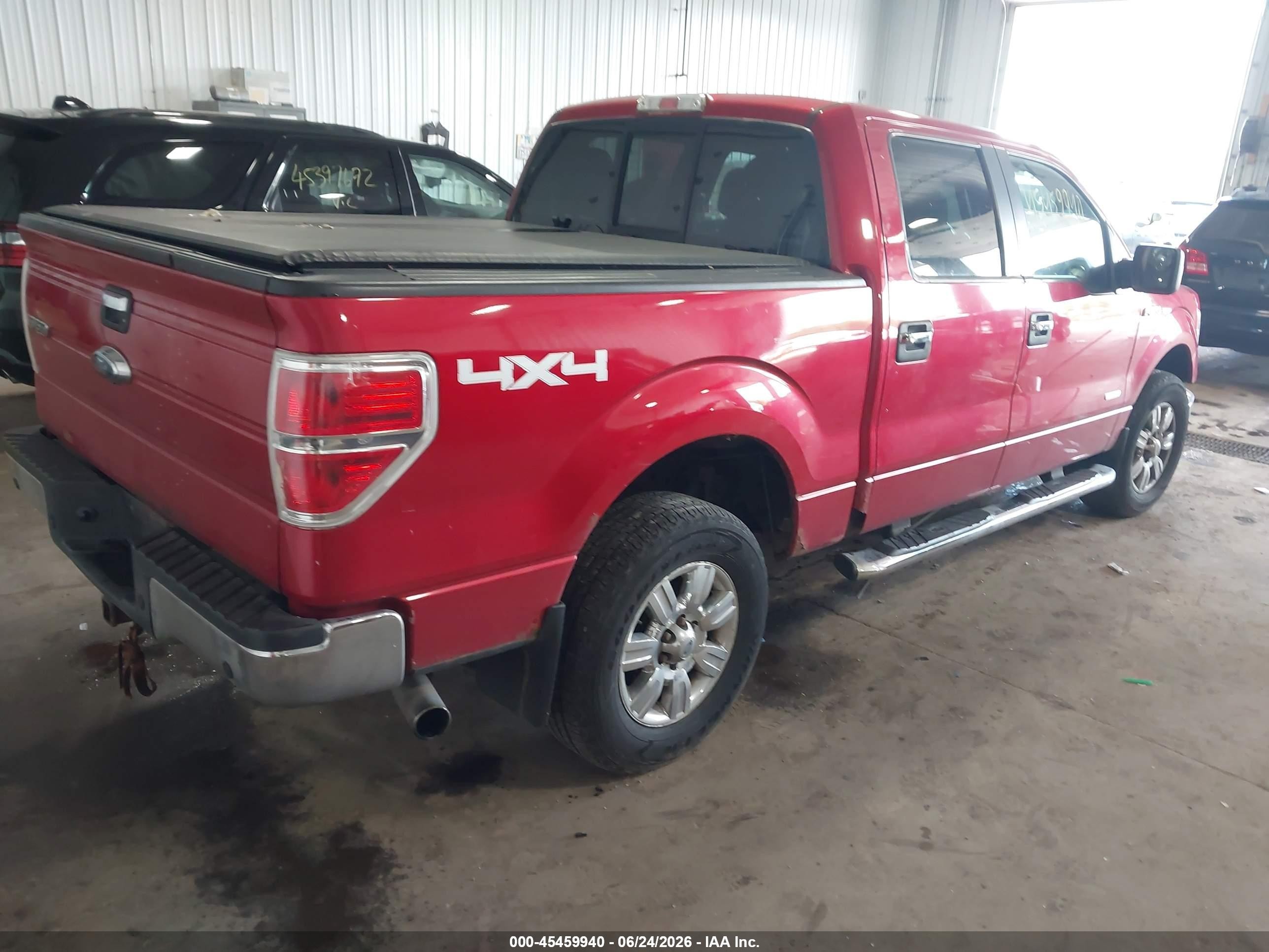 2012 Ford F-150 Fx4/king Ranch/lariat/platinum/xl/xlt Red vin: 1FTFW1ET3CFC98756