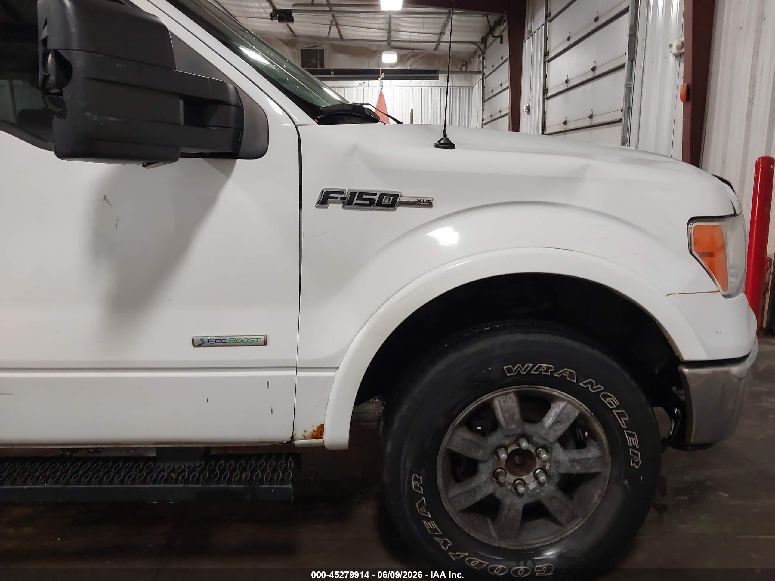2012 Ford F-150 Xlt White vin: 1FTFW1ET3CKD55349