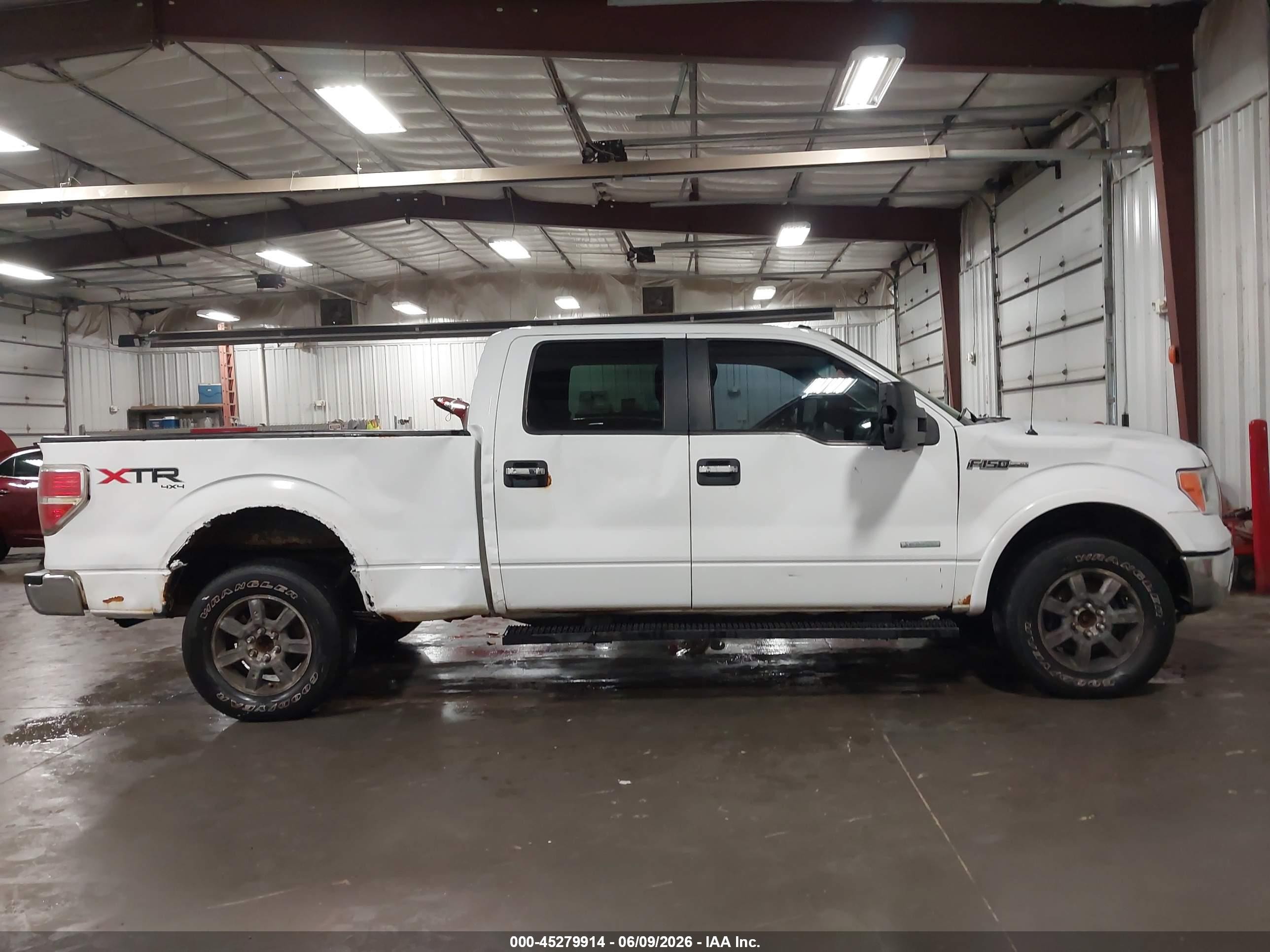 2012 Ford F-150 Xlt White vin: 1FTFW1ET3CKD55349