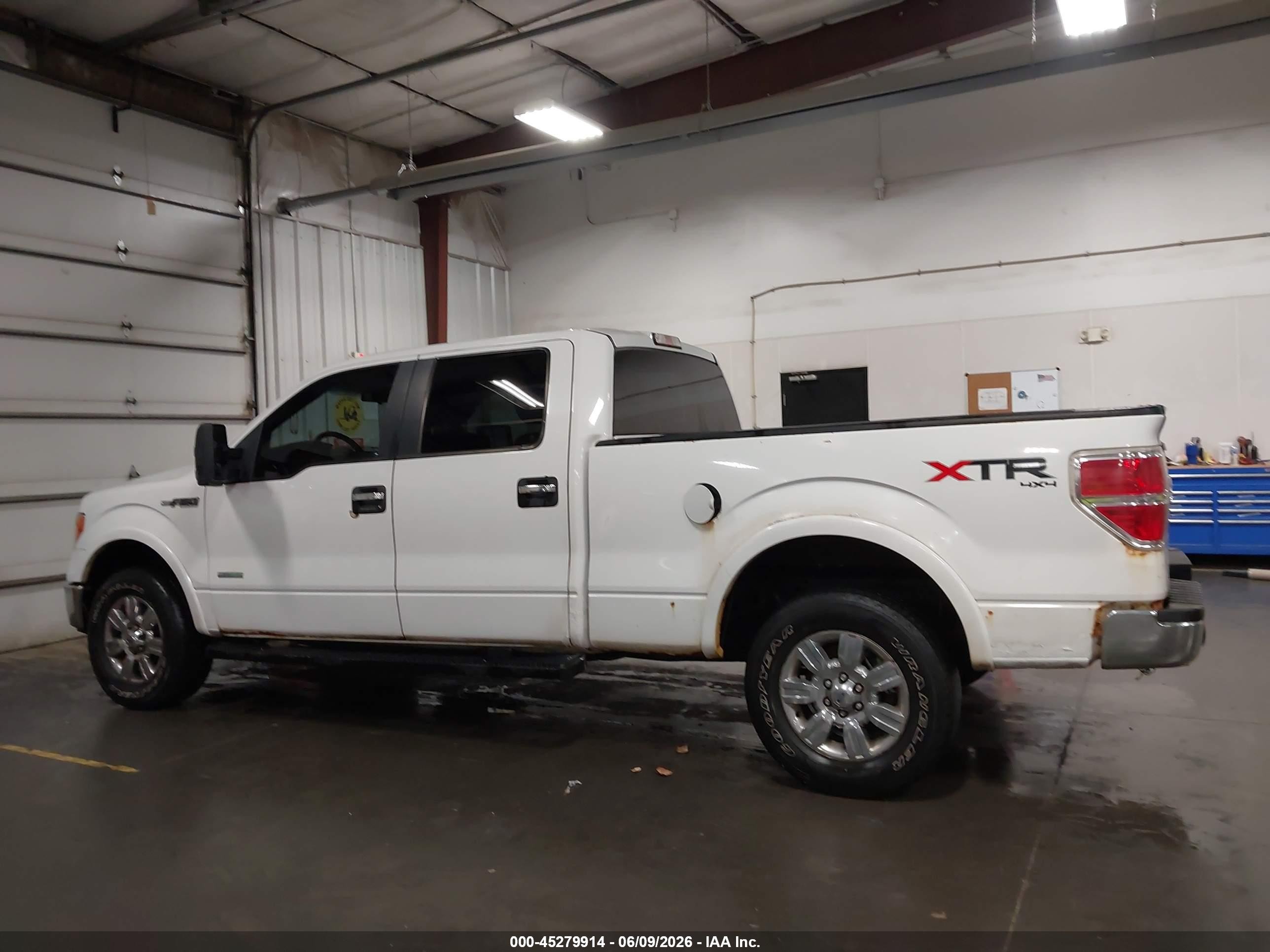 2012 Ford F-150 Xlt White vin: 1FTFW1ET3CKD55349
