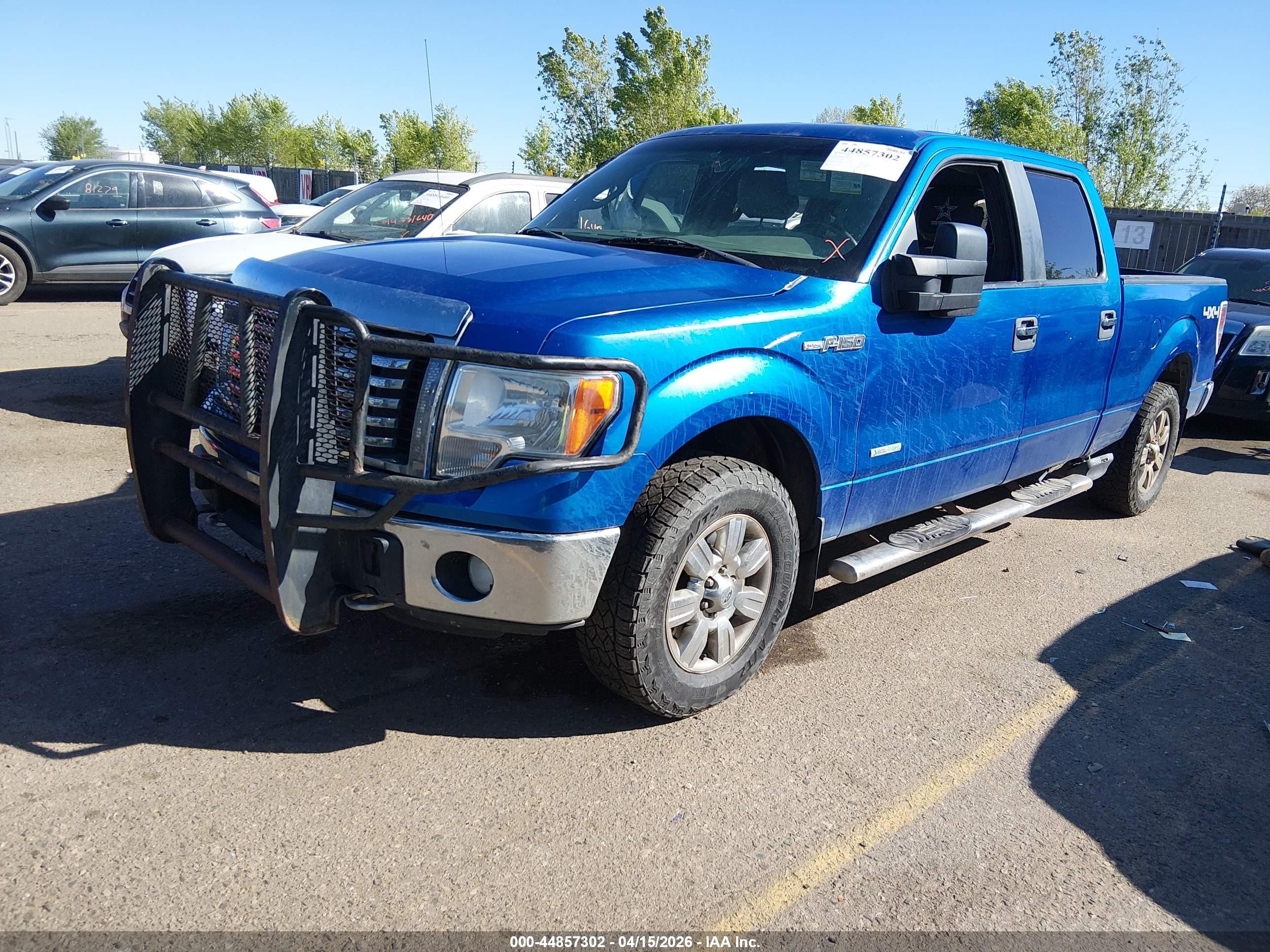 2012 Ford F-150 Xlt Blue vin: 1FTFW1ET3CKE24993