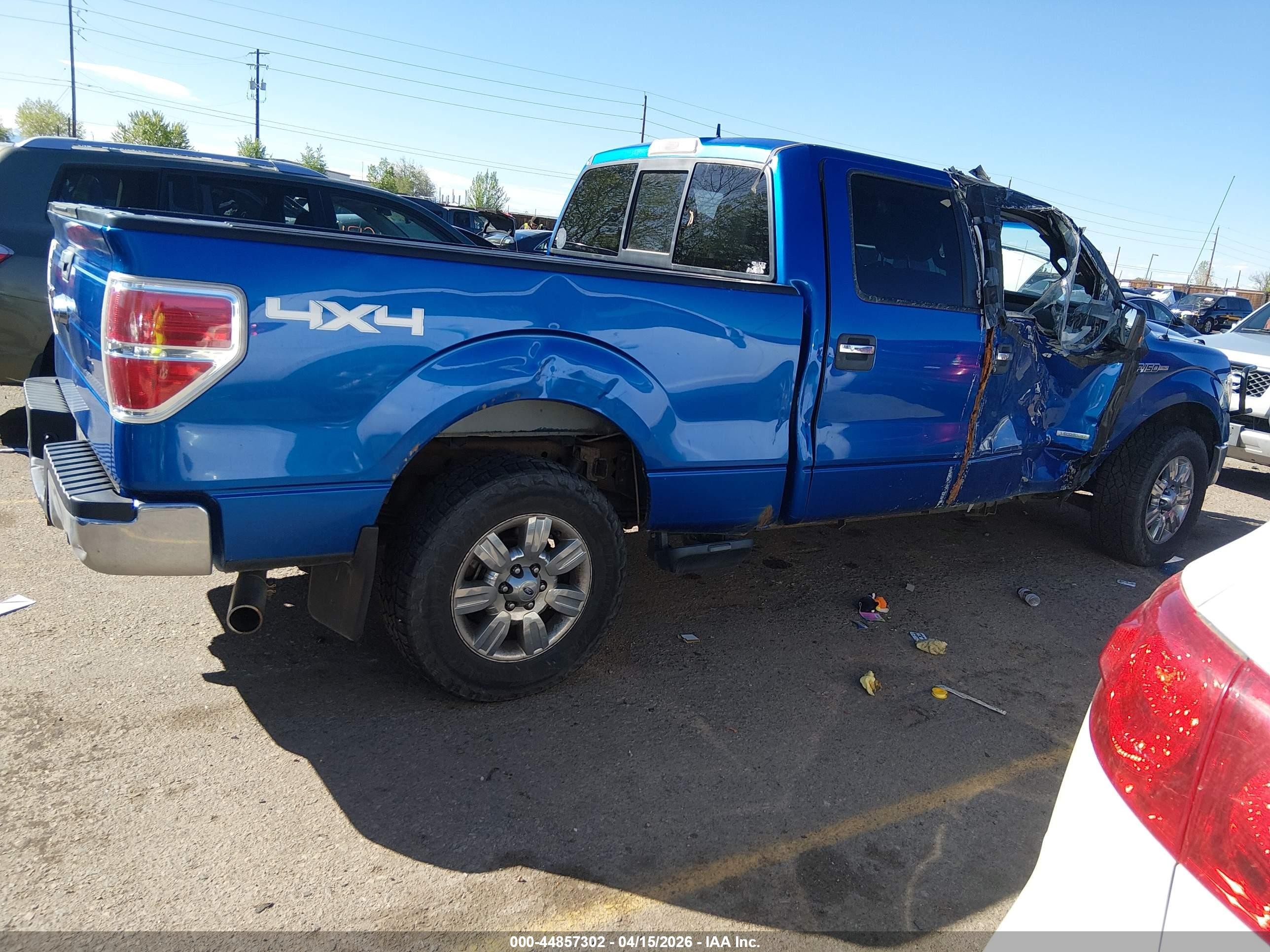 2012 Ford F-150 Xlt Blue vin: 1FTFW1ET3CKE24993