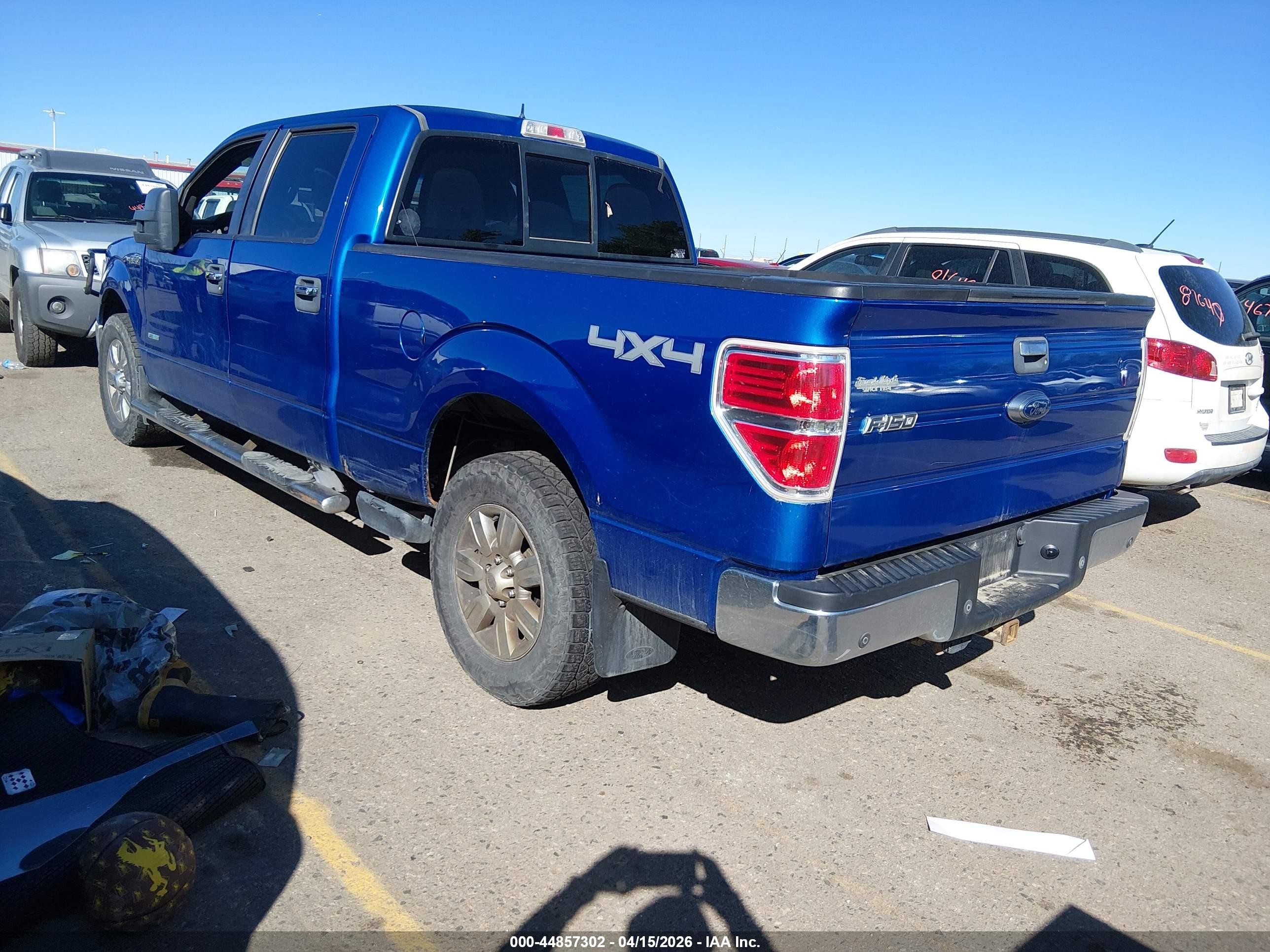 2012 Ford F-150 Xlt Blue vin: 1FTFW1ET3CKE24993