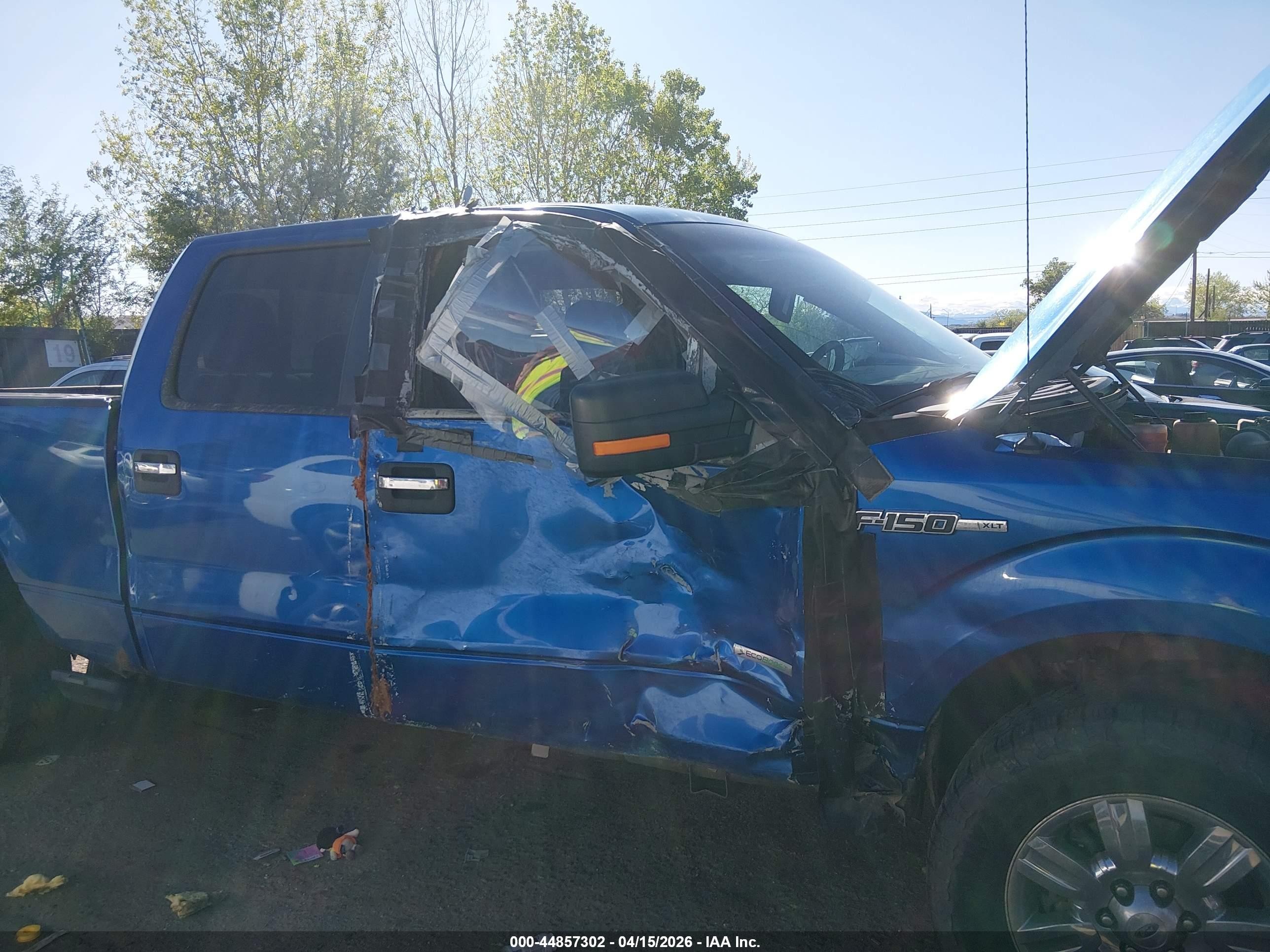2012 Ford F-150 Xlt Blue vin: 1FTFW1ET3CKE24993