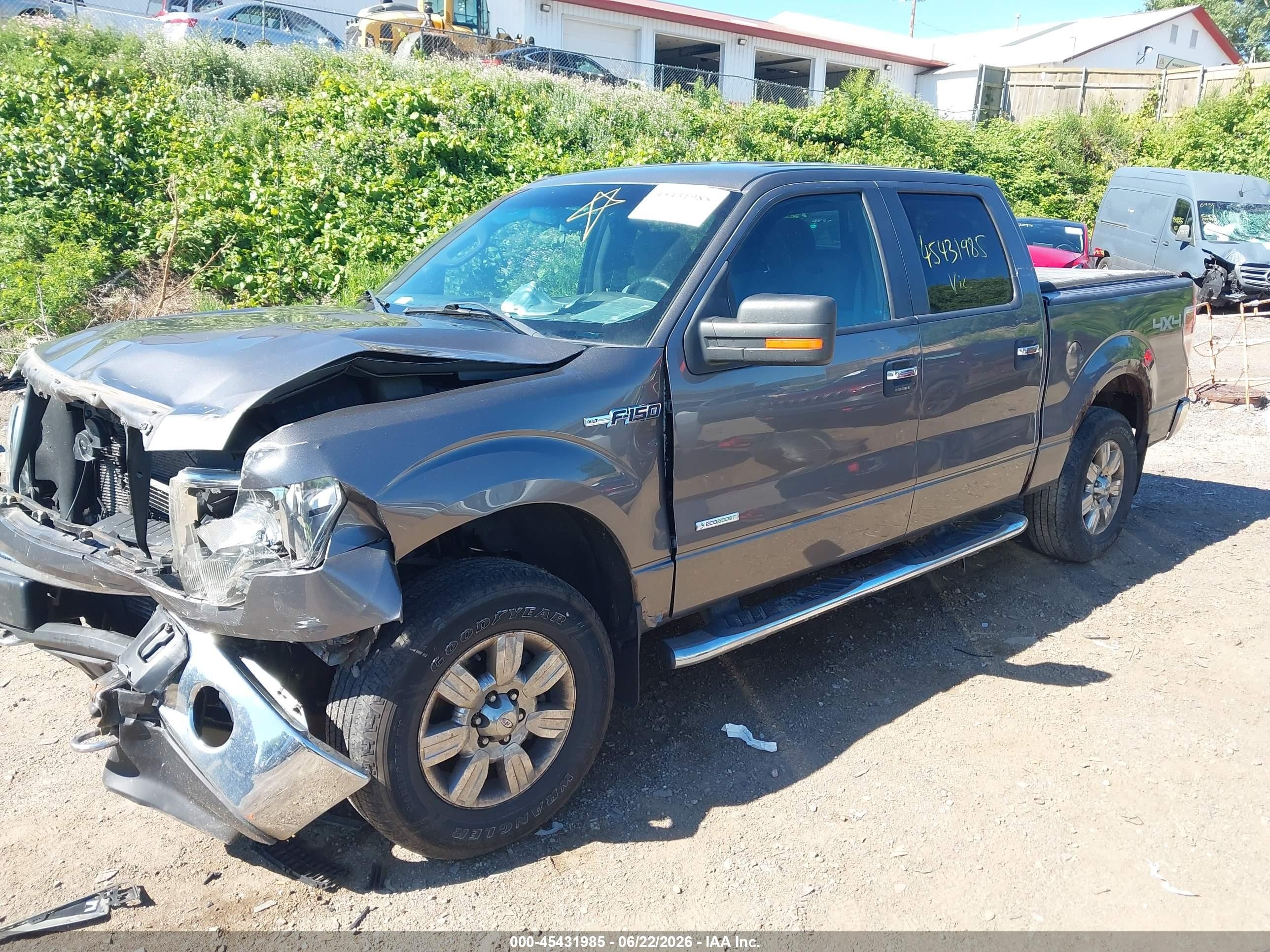2012 Ford F-150 Fx4/king Ranch/lariat/platinum/xl/xlt Gray vin: 1FTFW1ET3CKE35119