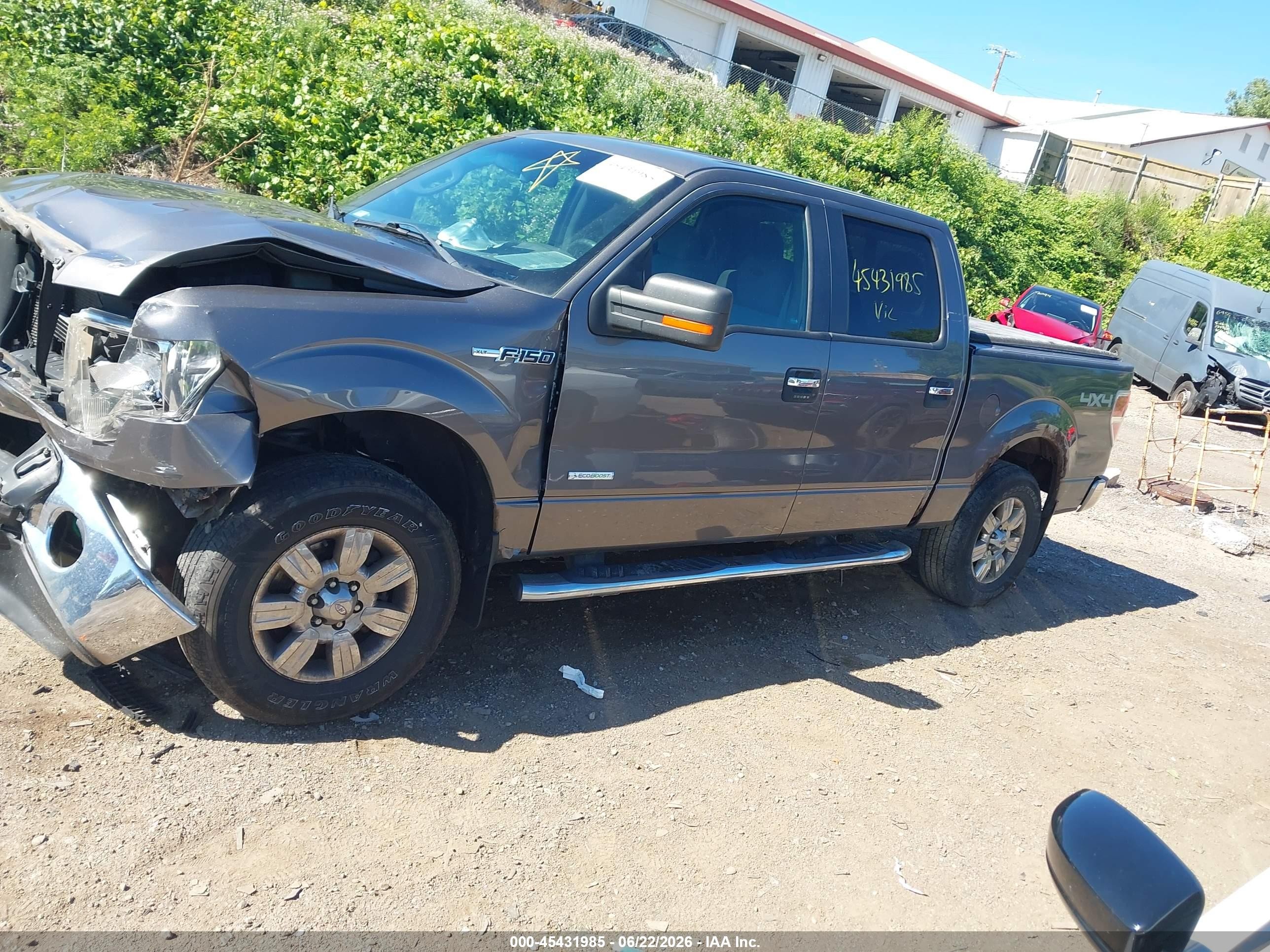 2012 Ford F-150 Fx4/king Ranch/lariat/platinum/xl/xlt Gray vin: 1FTFW1ET3CKE35119