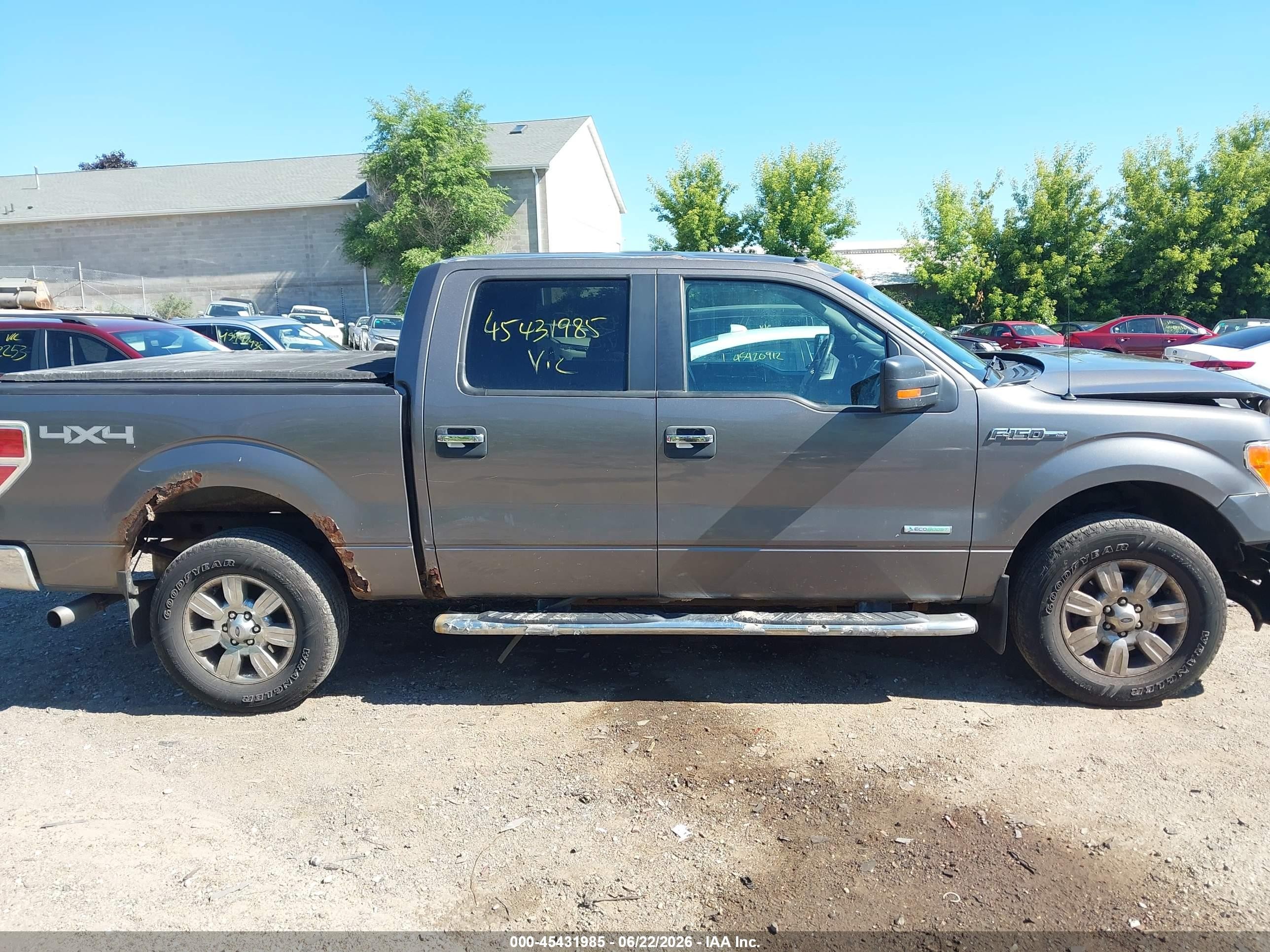 2012 Ford F-150 Fx4/king Ranch/lariat/platinum/xl/xlt Gray vin: 1FTFW1ET3CKE35119