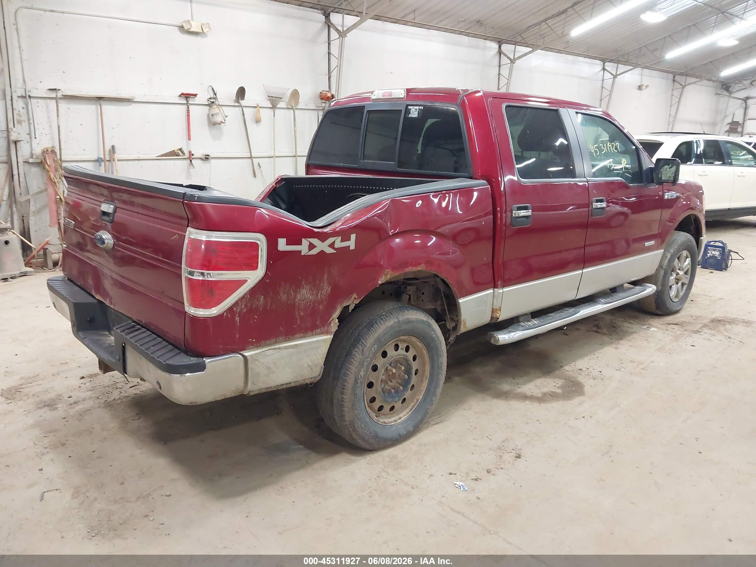 2013 Ford F-150 Xlt Red vin: 1FTFW1ET3DFA36303