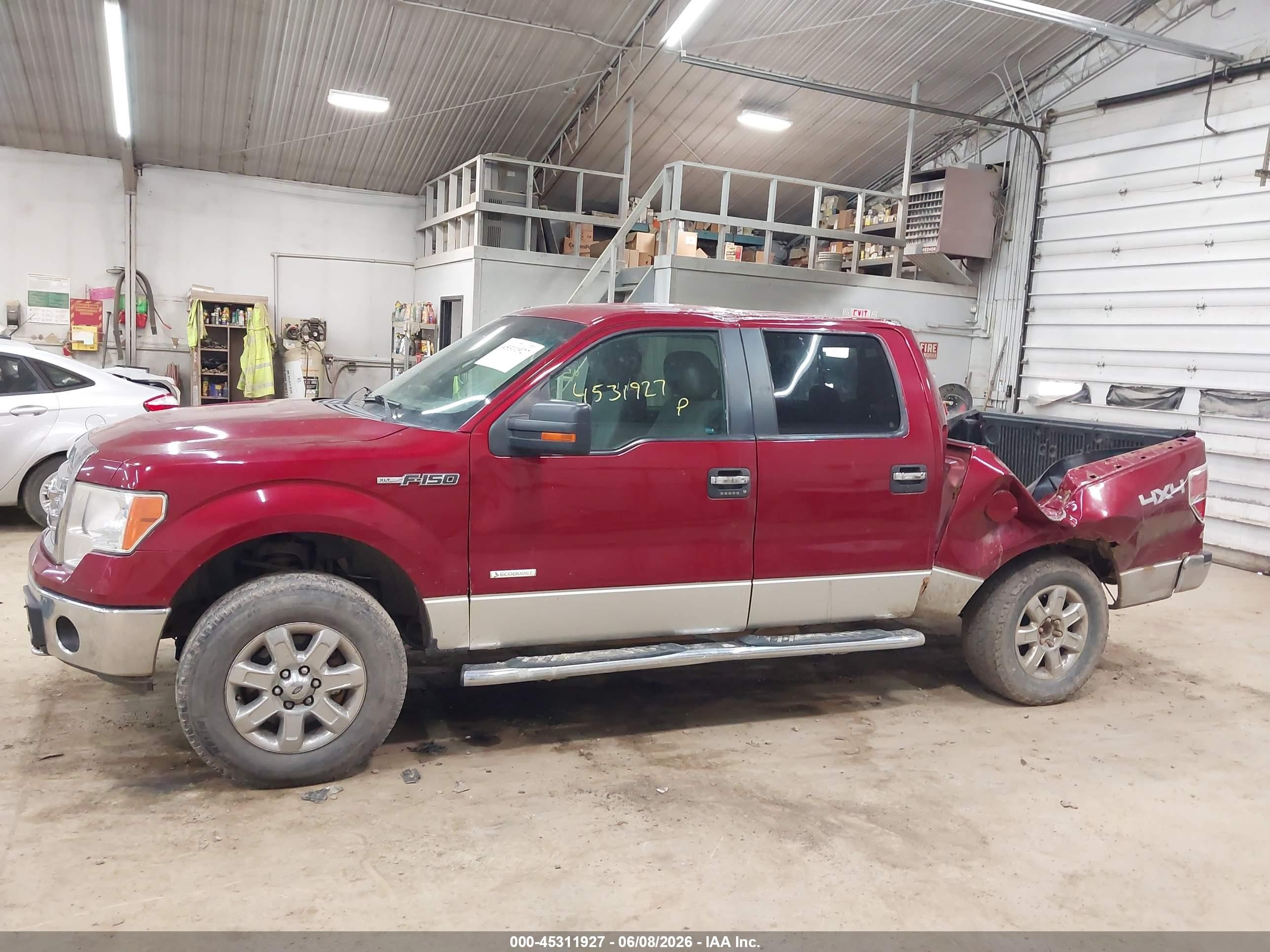 2013 Ford F-150 Xlt Red vin: 1FTFW1ET3DFA36303