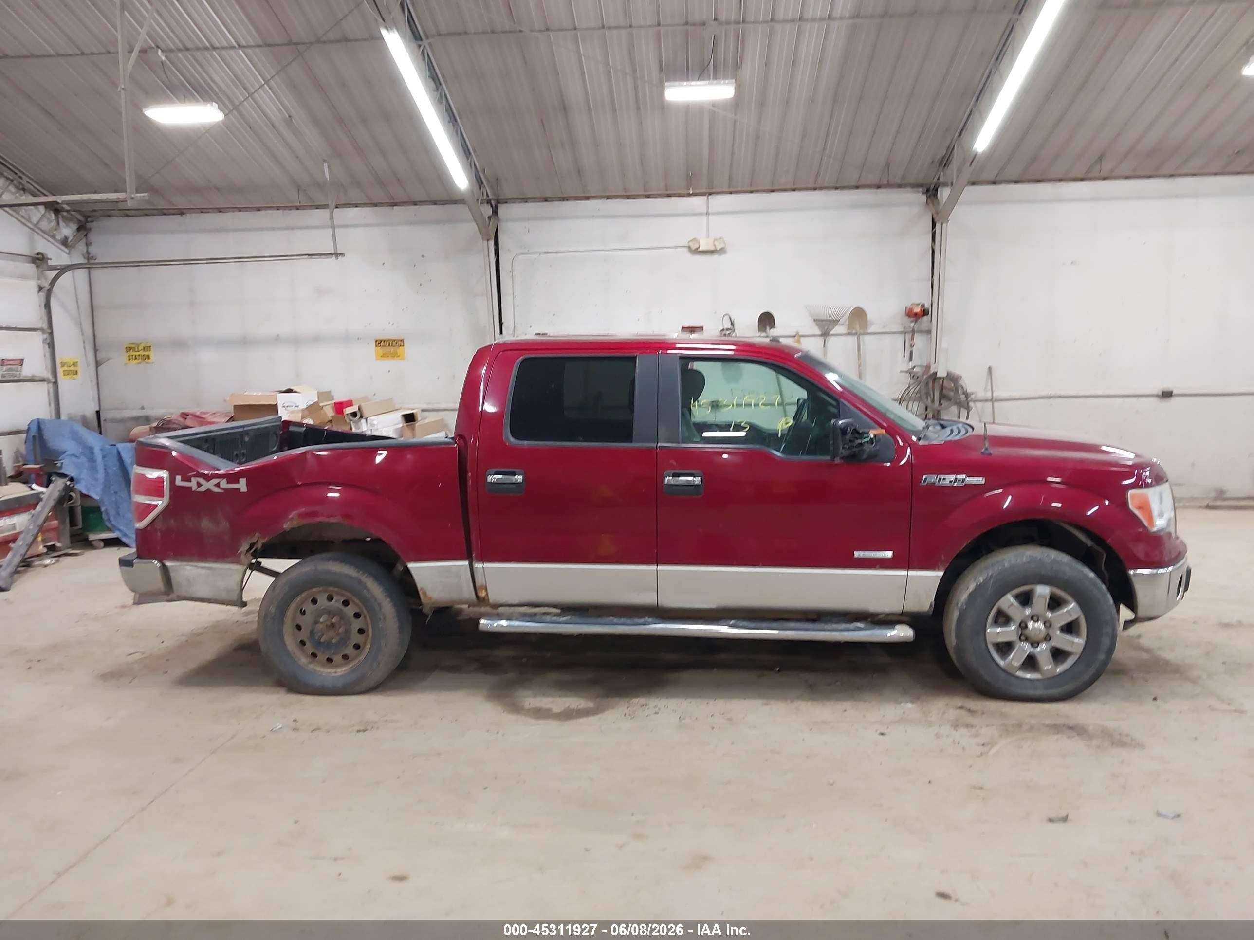 2013 Ford F-150 Xlt Red vin: 1FTFW1ET3DFA36303